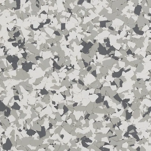 Snowfall FB-602 decorative floor flake blend swatch