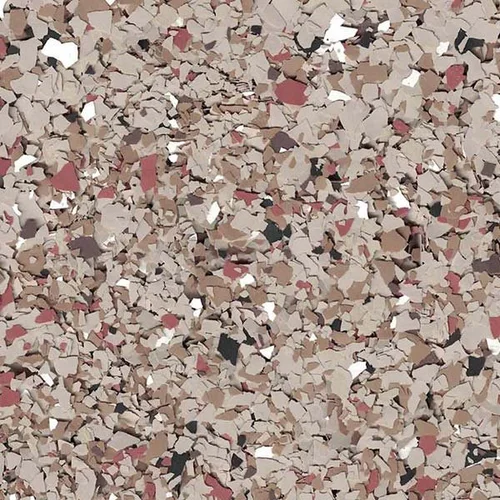 Pecan FB-125 decorative floor flake blend swatch