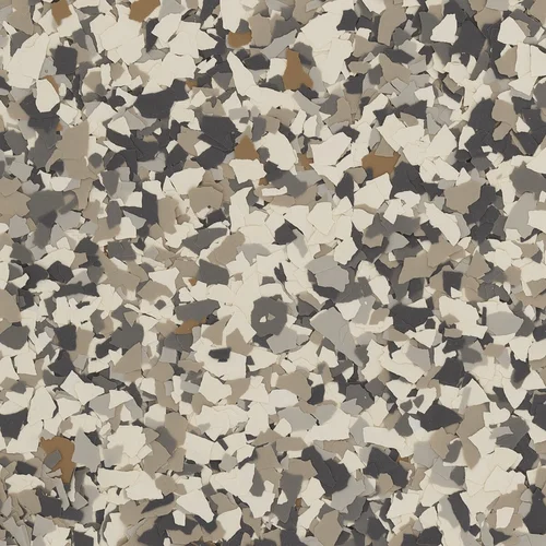 Mushroom FB-714 decorative floor flake blend swatch