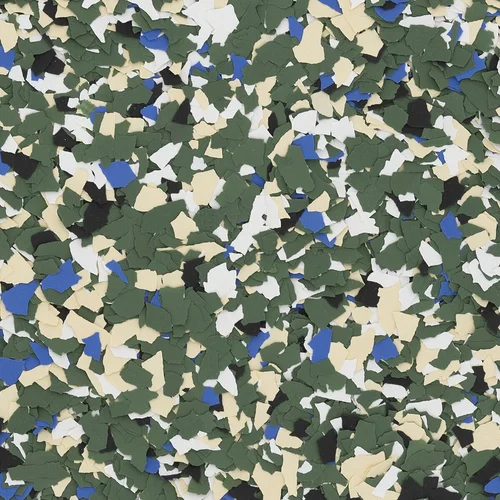 Milwaukee FB-231 decorative floor flake blend swatch