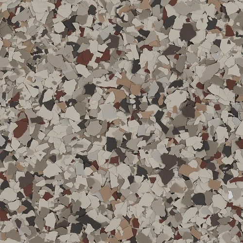 Brickyard FB-725 decorative floor flake blend swatch