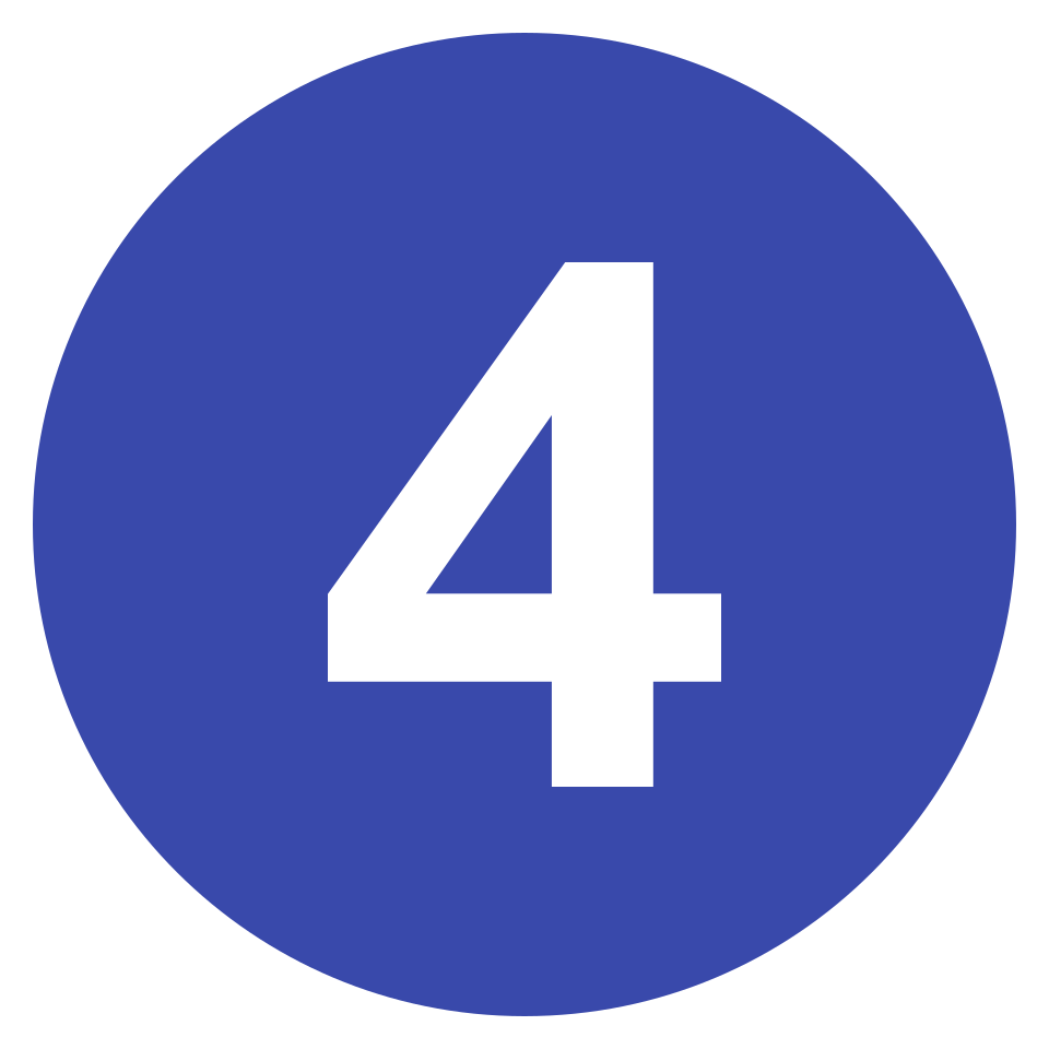 indigo number 4 icon