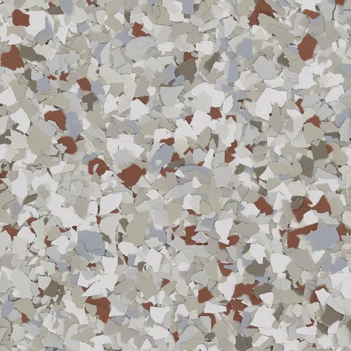 Prairie FB-509 decorative floor flake blend swatch