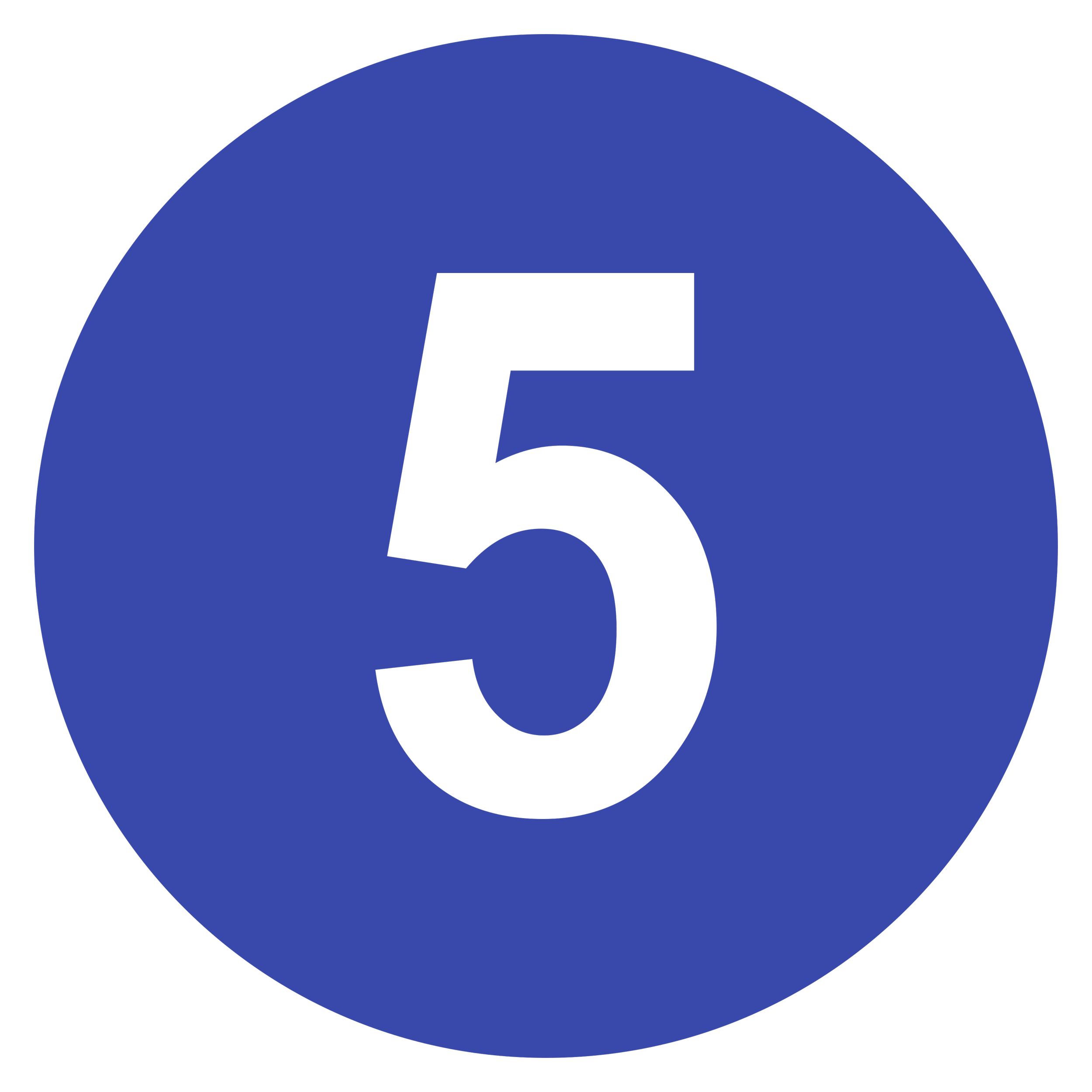 indigo number 5 icon