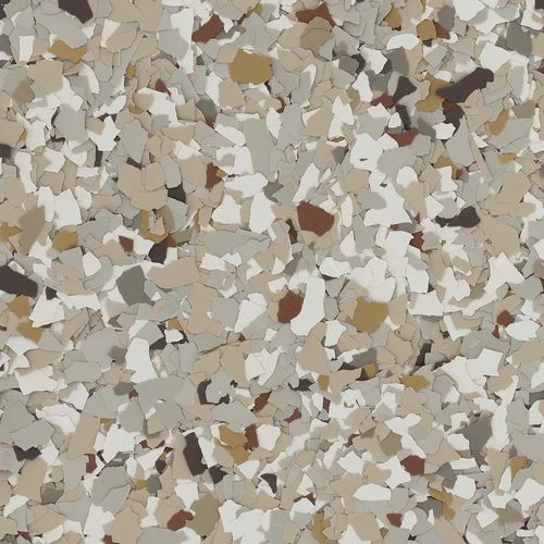 Creekbed FB-716 decorative floor flake blend swatch