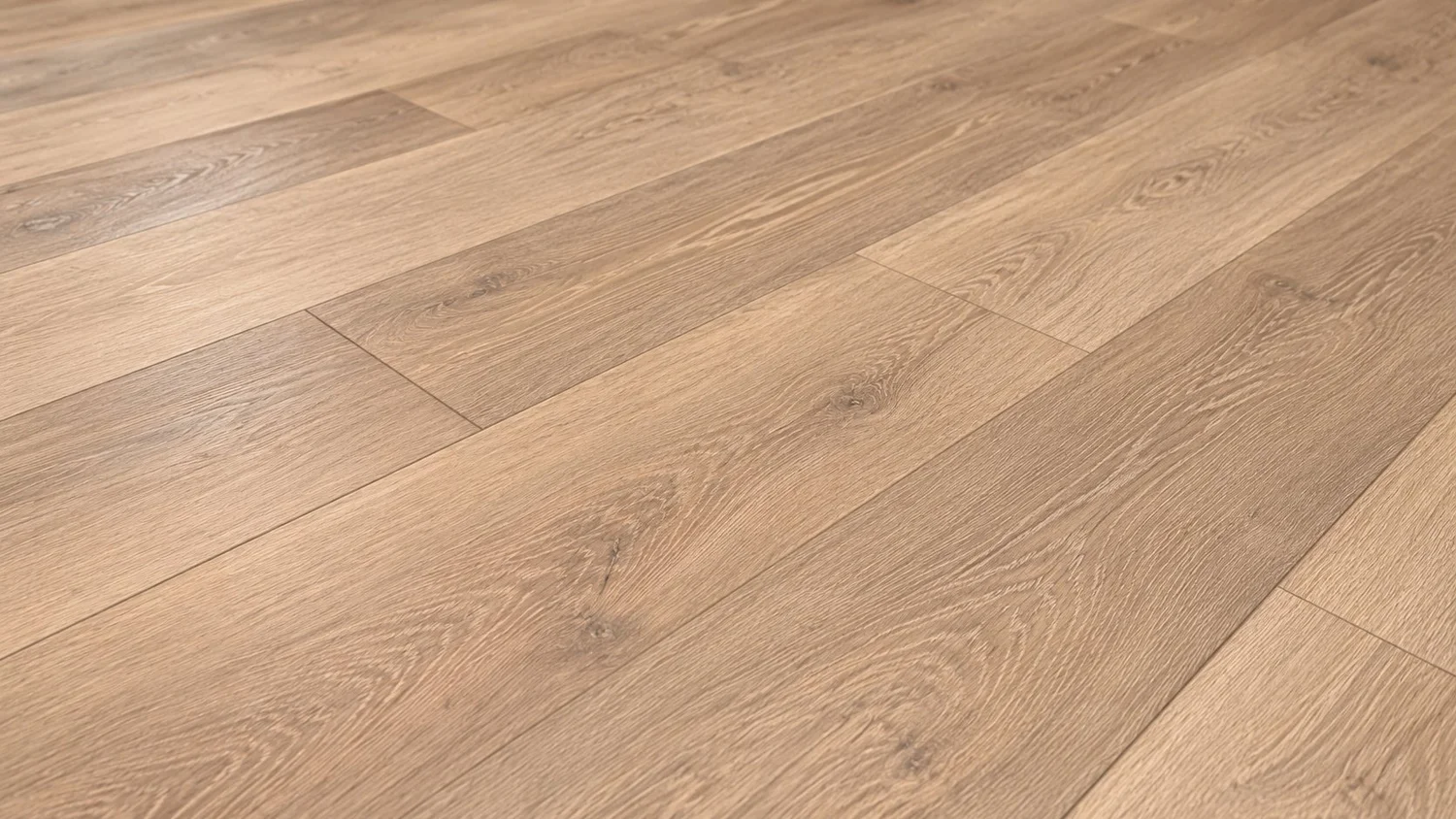 Close-up of oak-look luxury vinyl plank grain and matte surface texture