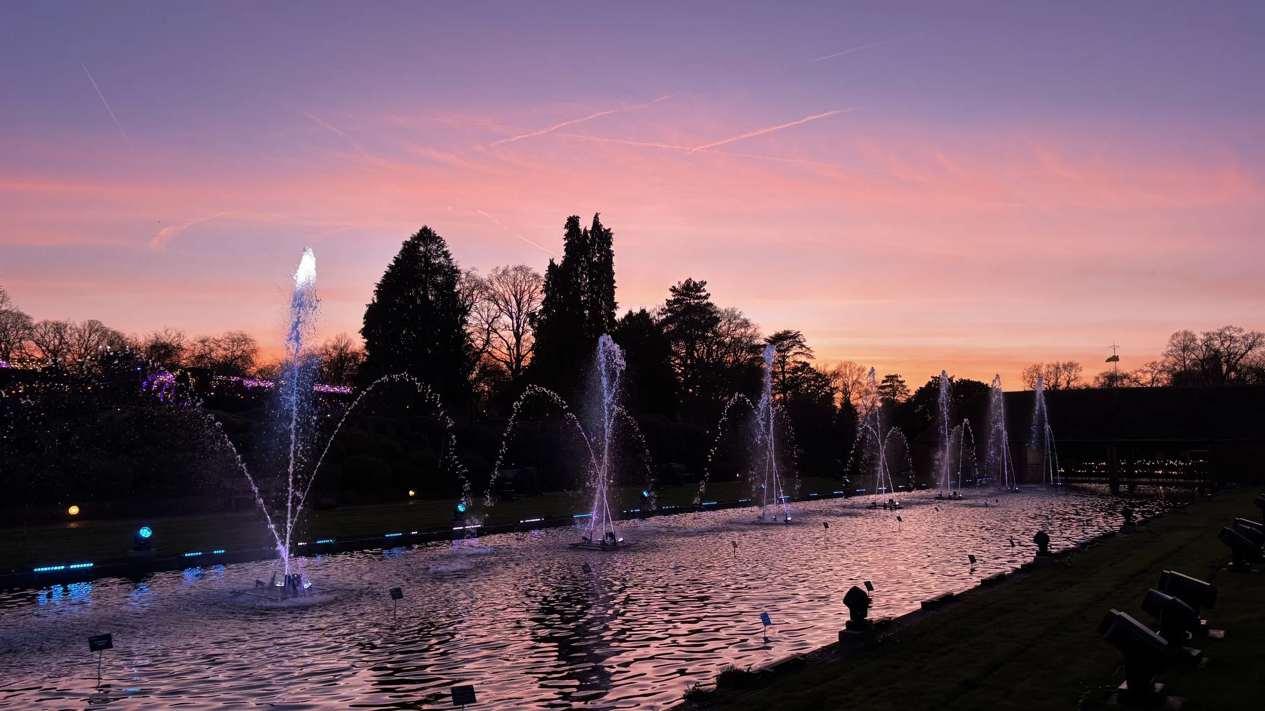 Fountain and light show