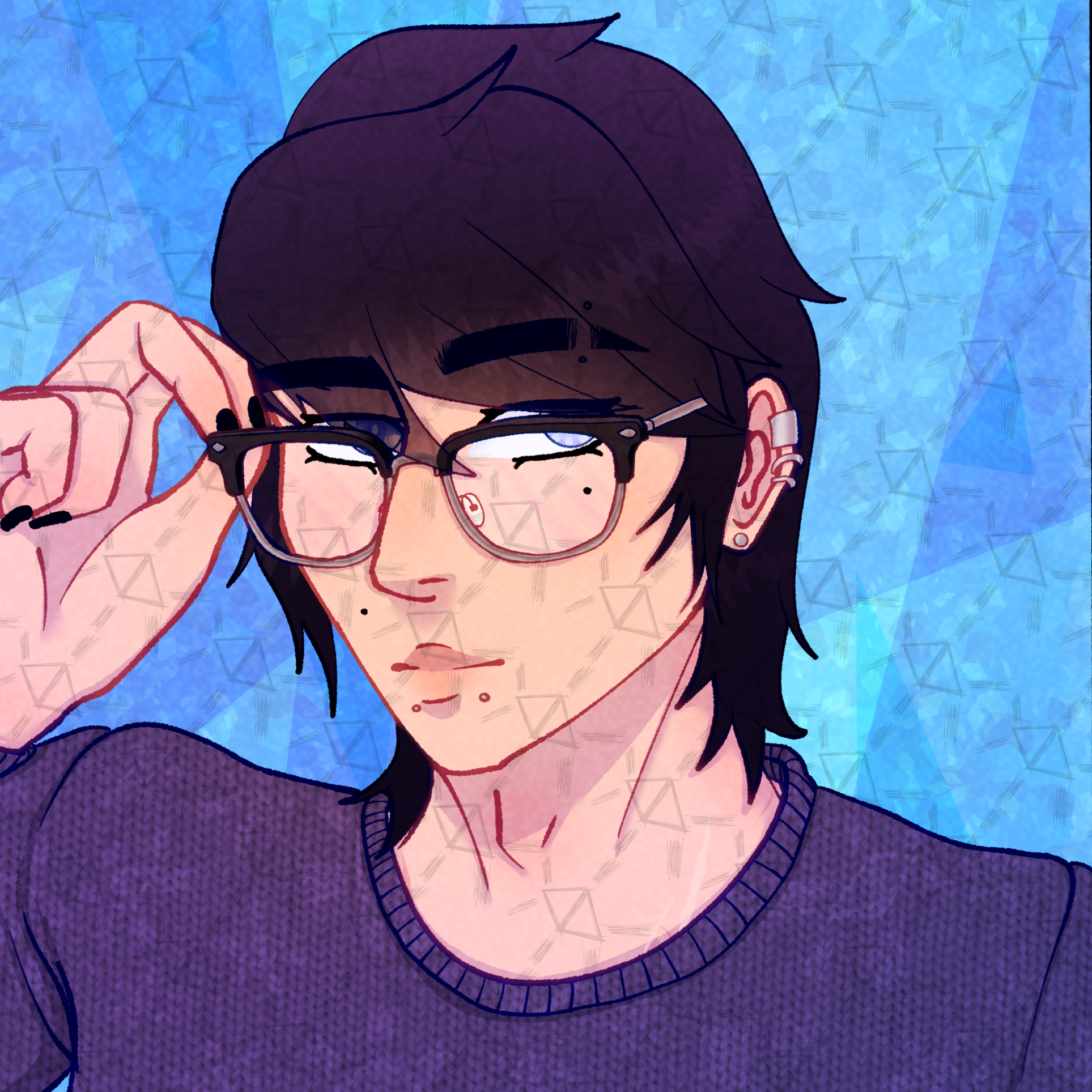 Headshot full color art example