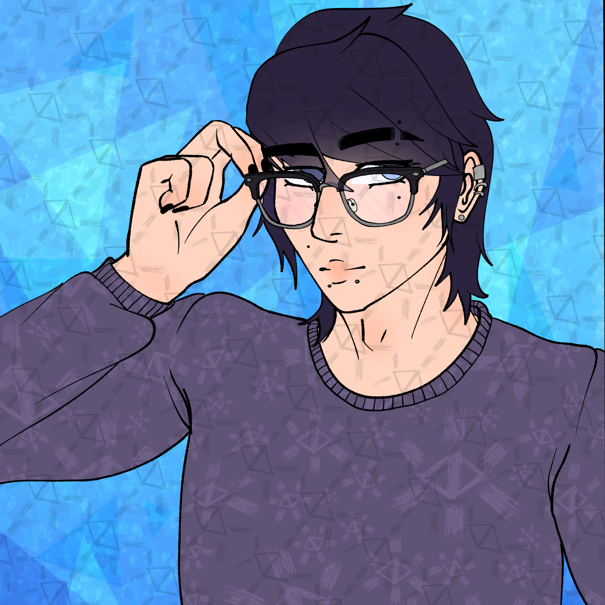 Bust flats art example