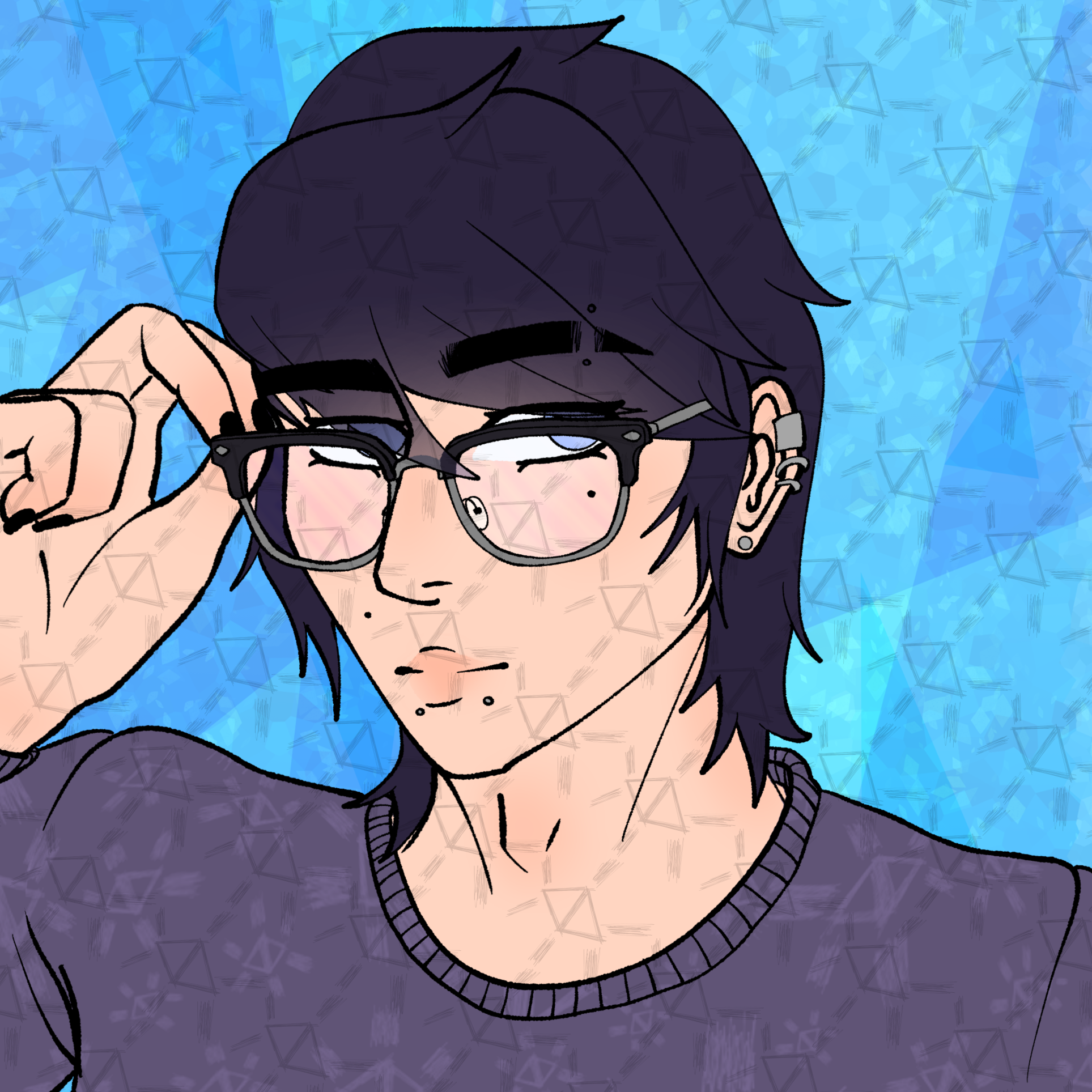 Headshot flats art example