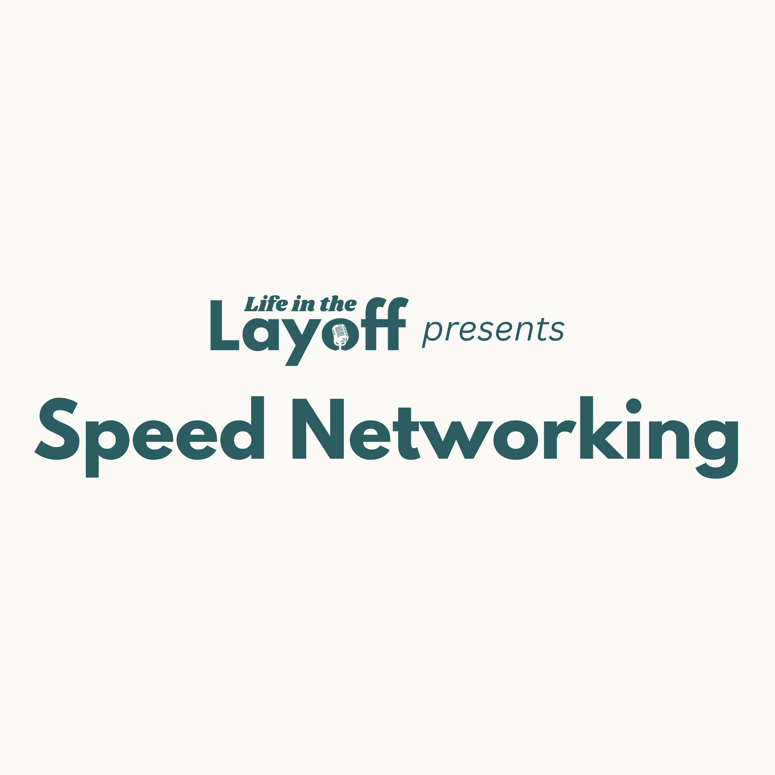 Speed Networking (Copy)