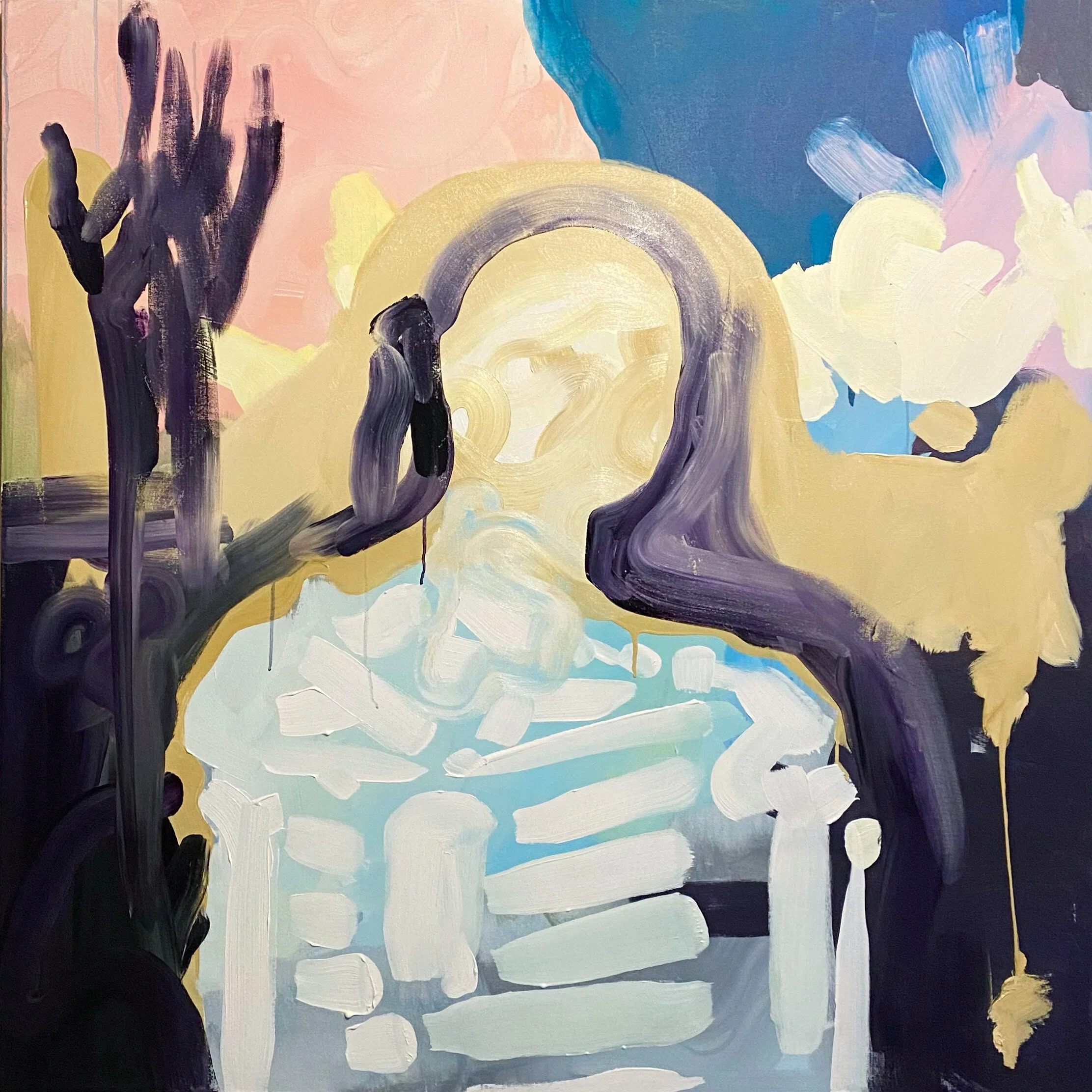 Acrylic on canvas. 48" x 48"