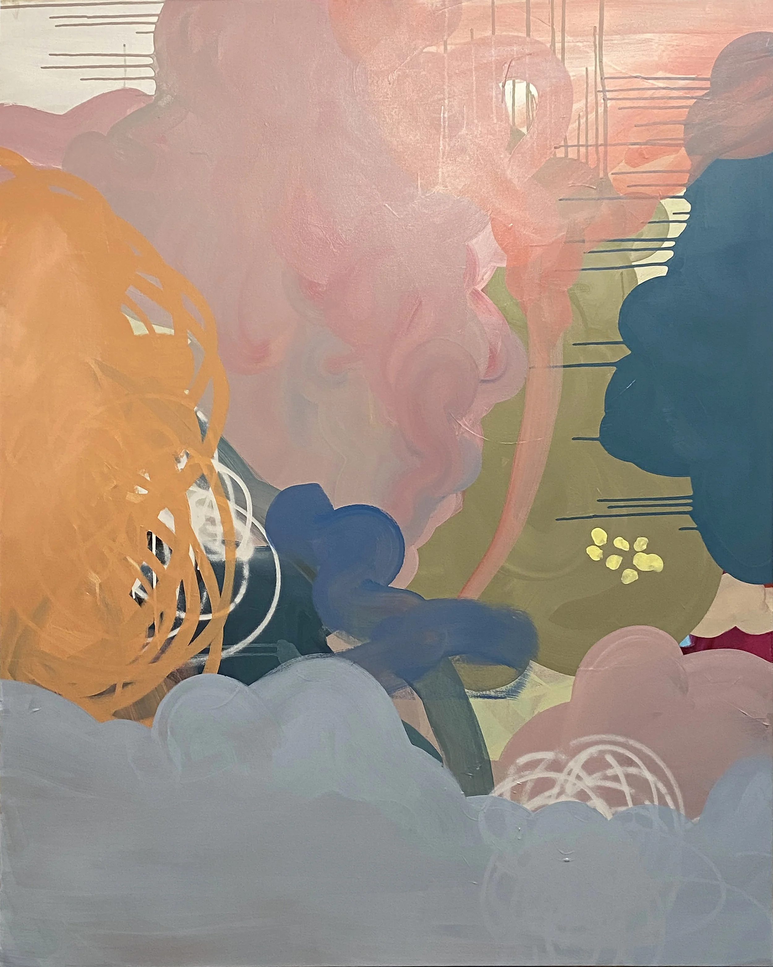 Acrylic on canvas. 48" x 60"