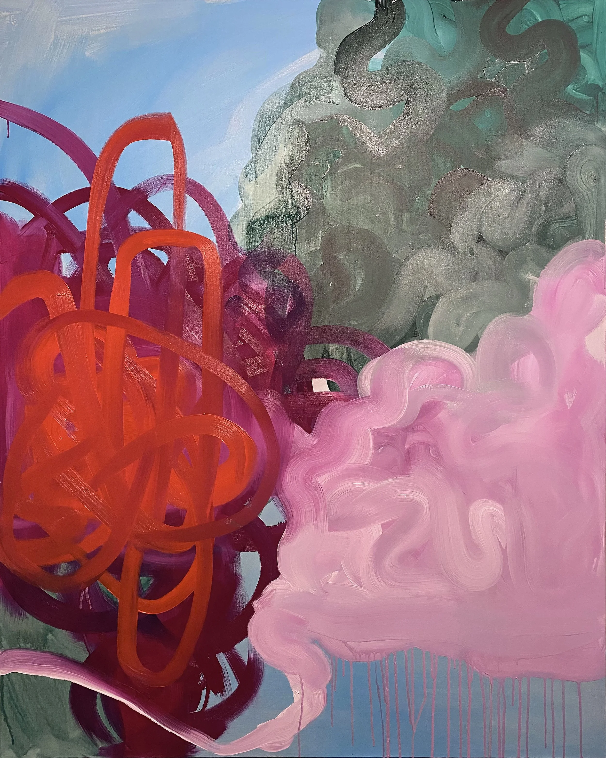 Acrylic on canvas. 48" x 60"