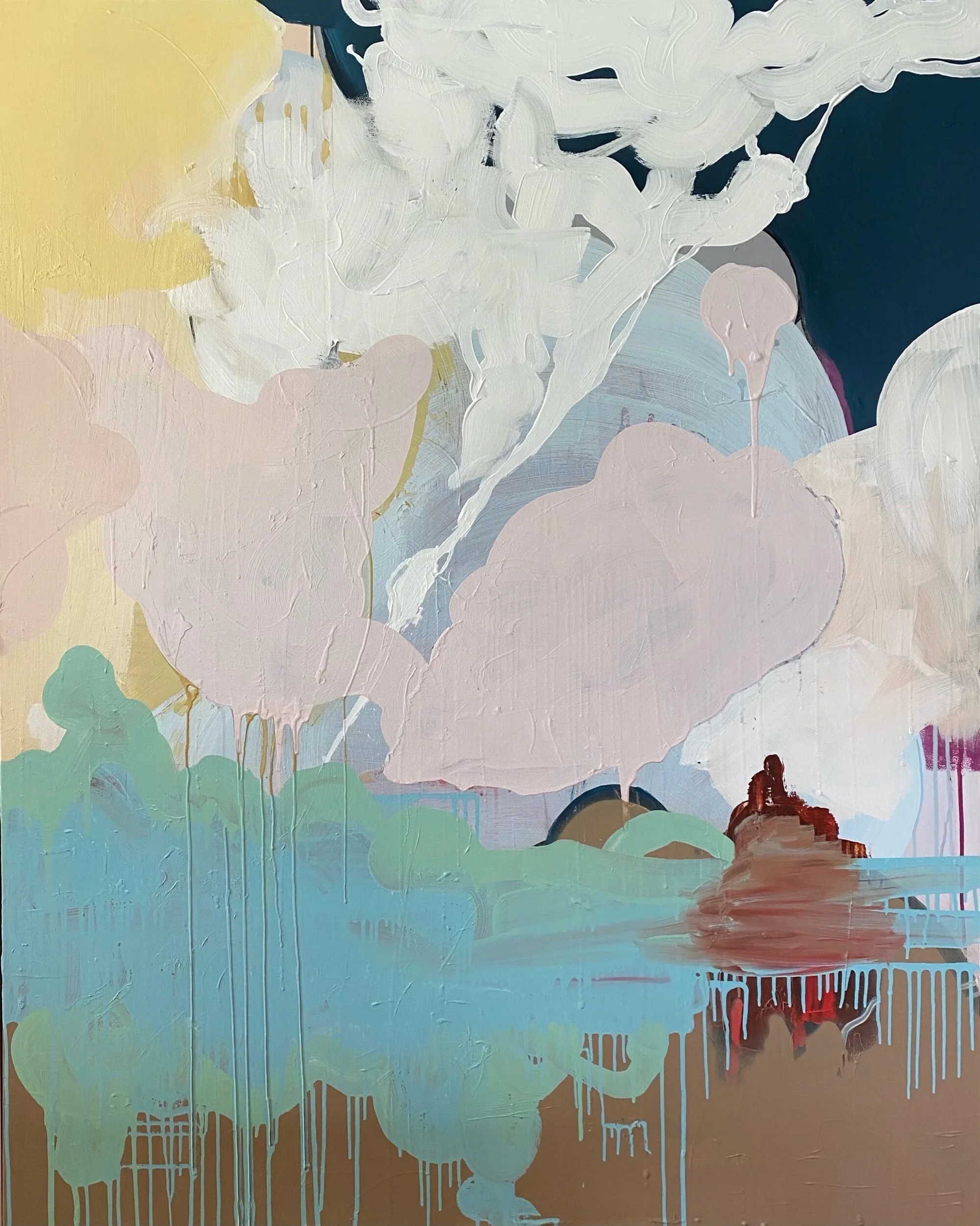 Acrylic on canvas. 48" x 60"