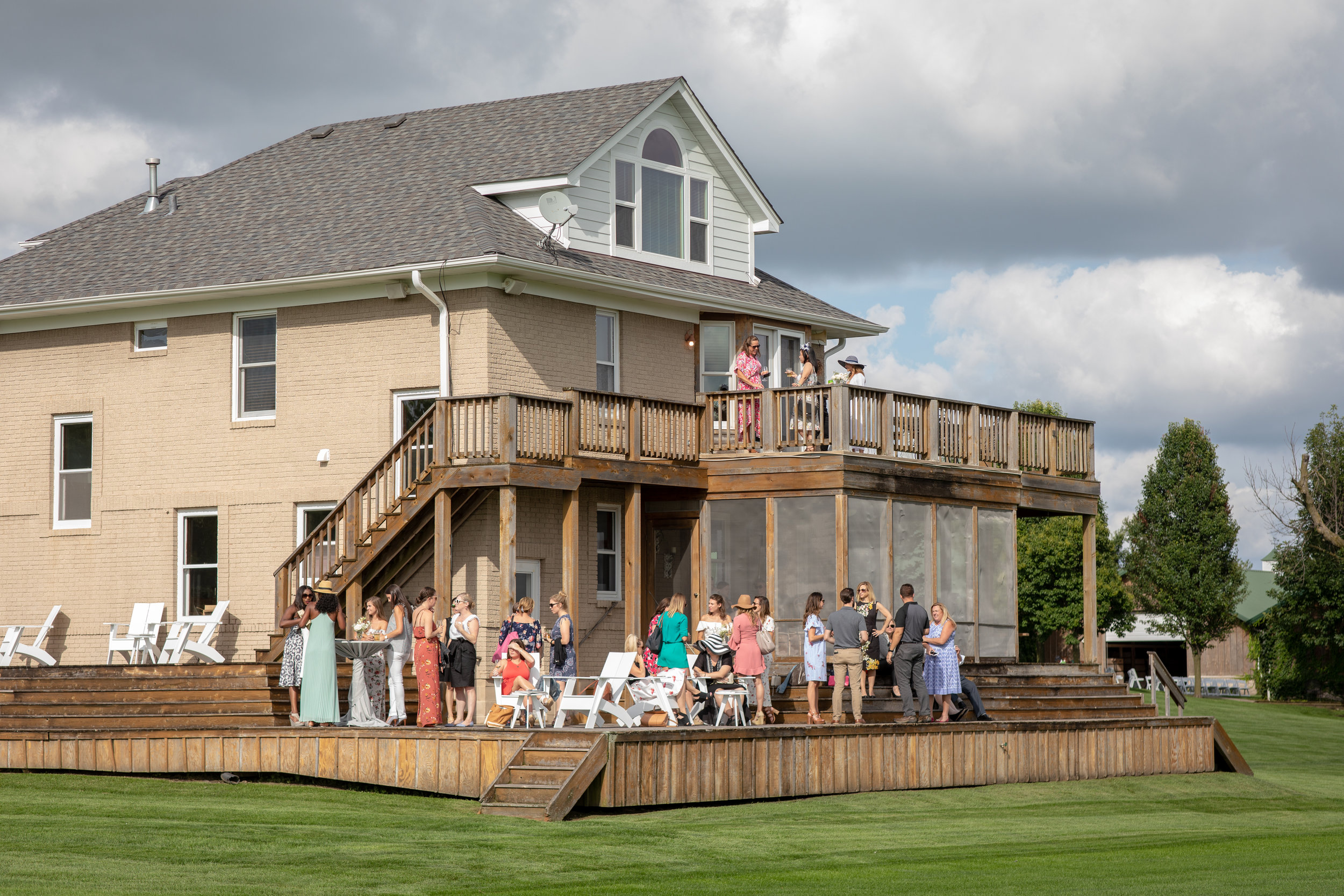 Our Newly Renovated farmhouse can accommodate 40 – 60 guests. Outdoor area available for increase in capacity.