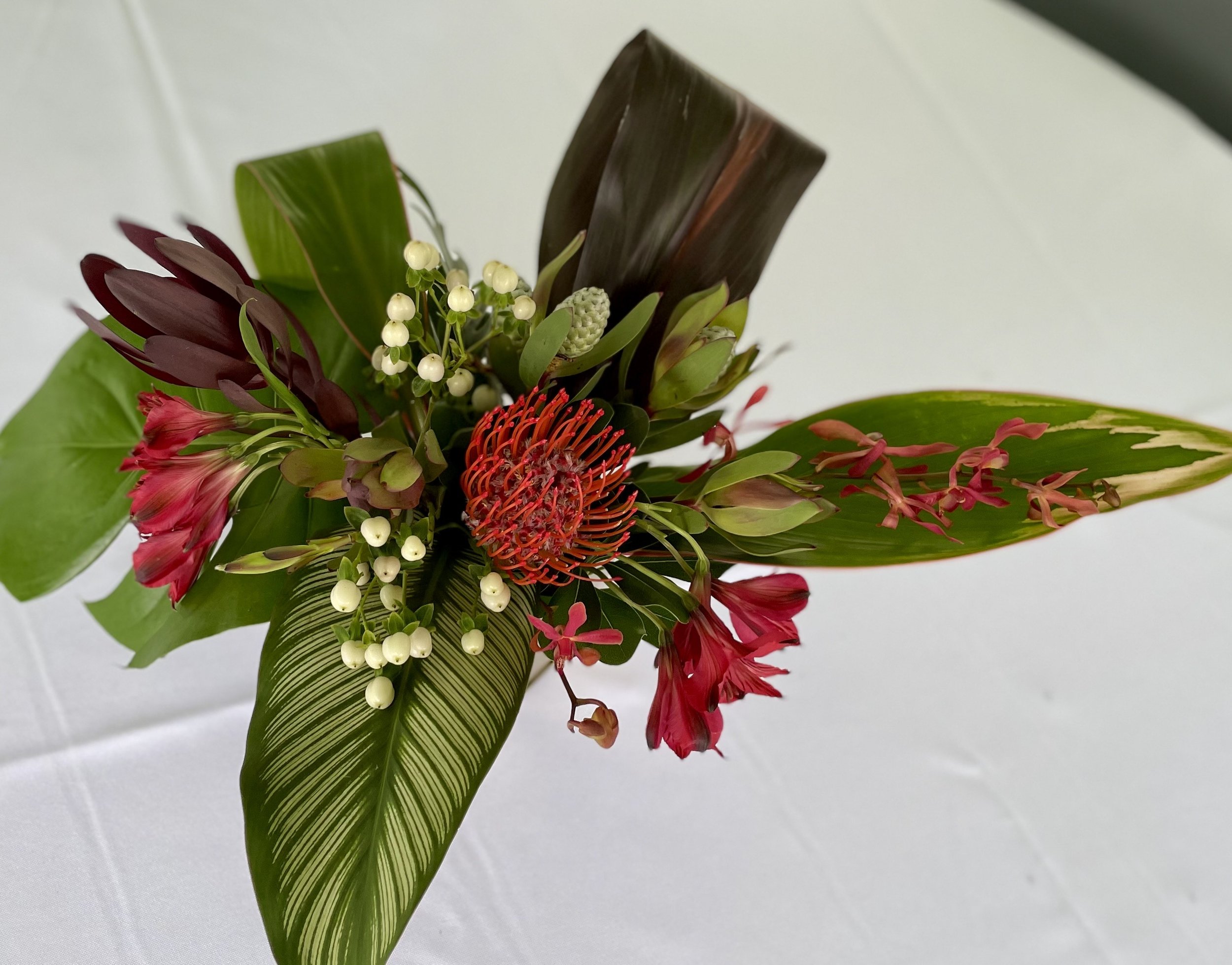 Wine + Design | Tropical Bloom Escape: Floral Arranging Class 