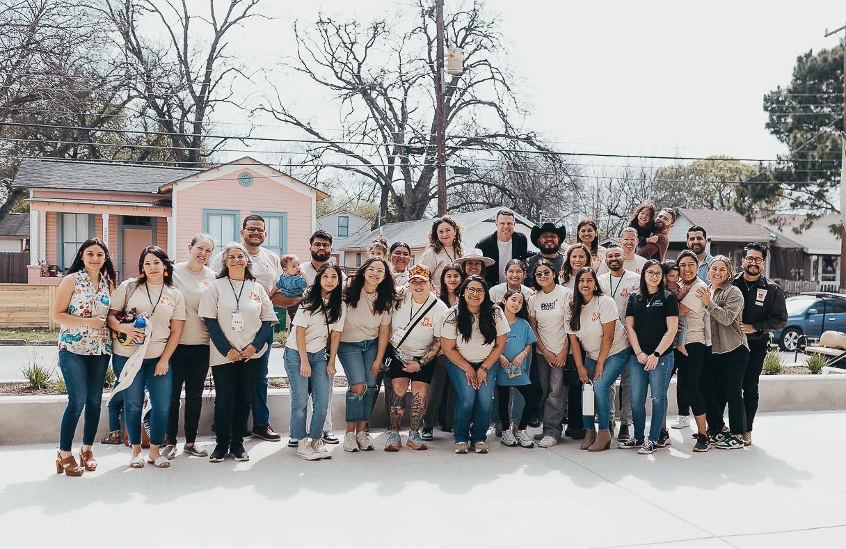 Pearl Street Church serve team volunteers gathered before a community outreach project in San Antonio