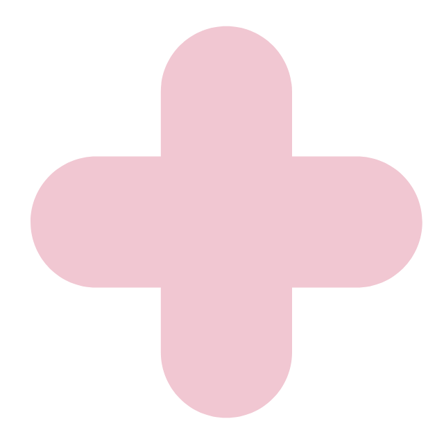 A pink medical cross symbol