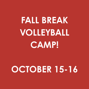 OCTOBER 15-16 | Volleyball Camp (Ages 6–12)