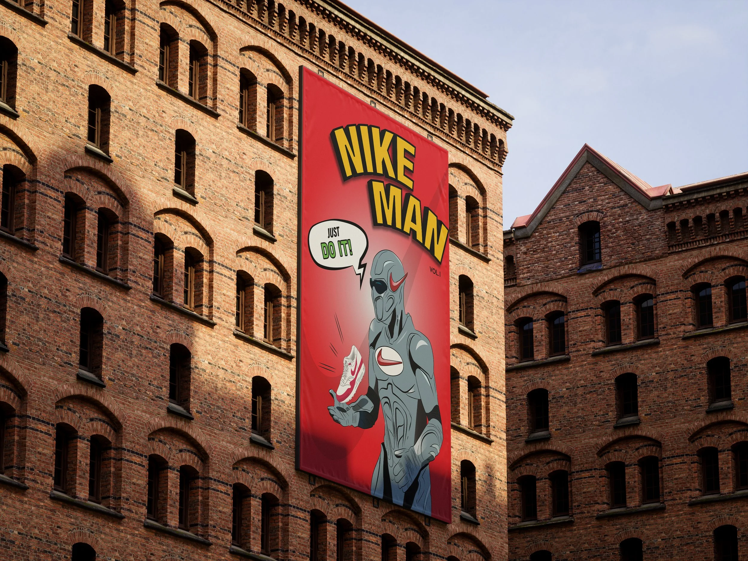 Nike Marketing Concept Self-Study: Banner | Visuals are self-created mockups and not affiliated with Nike.