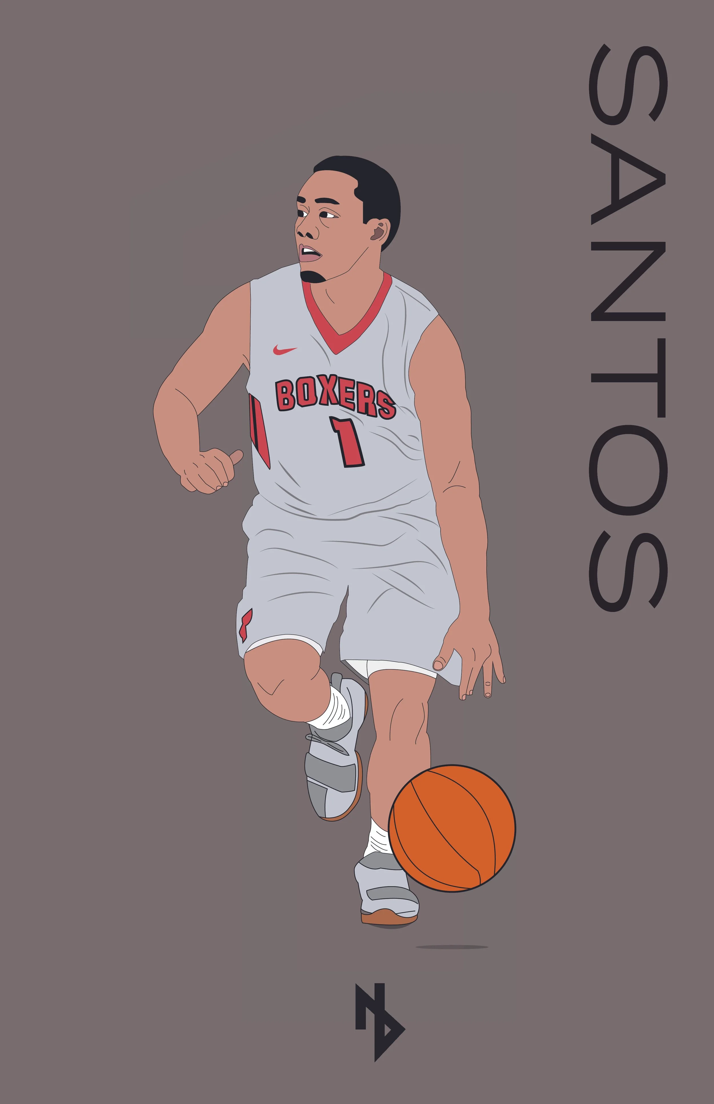 College Athlete Illustration