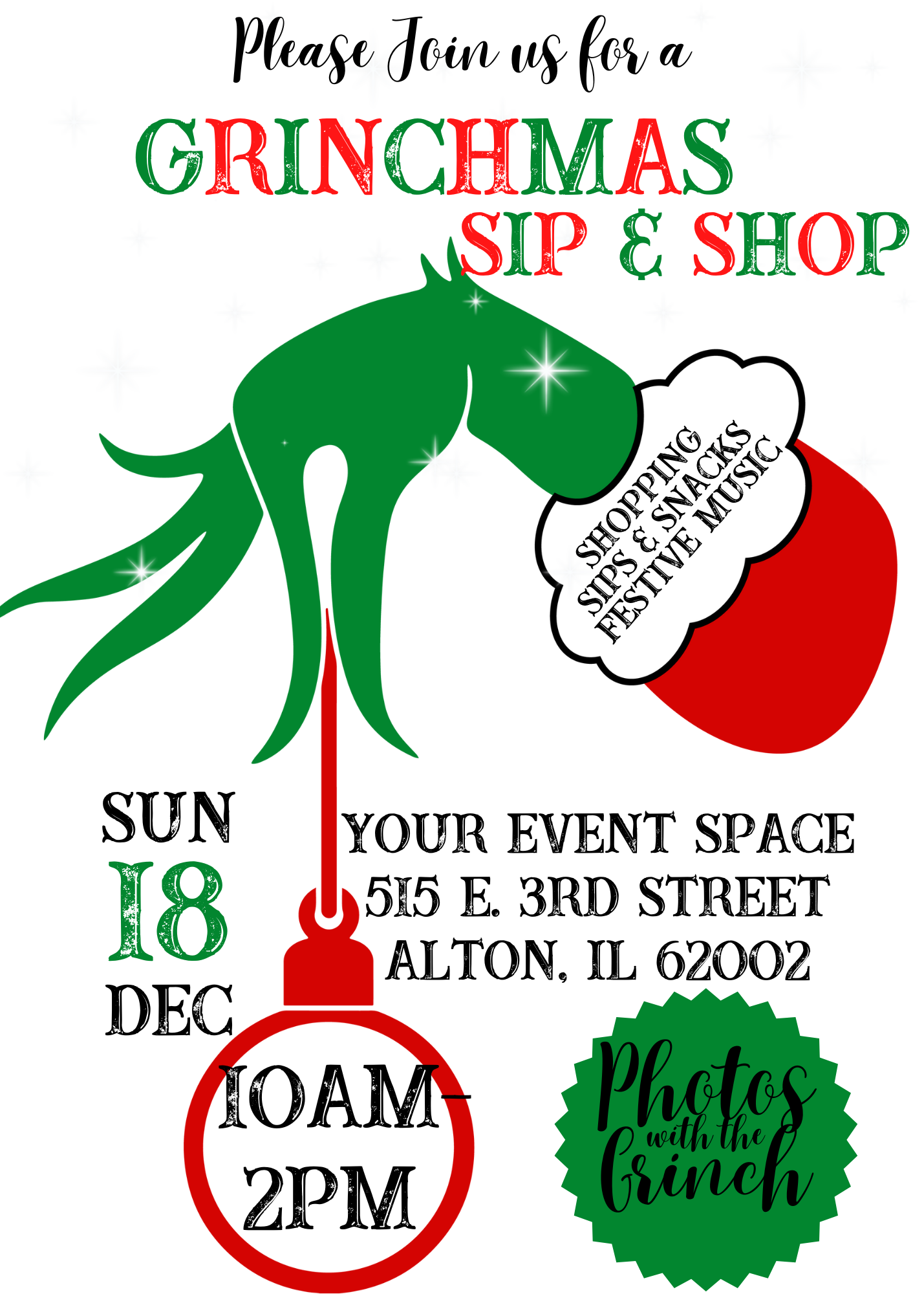 Grinchmas Sip &amp; Shop
