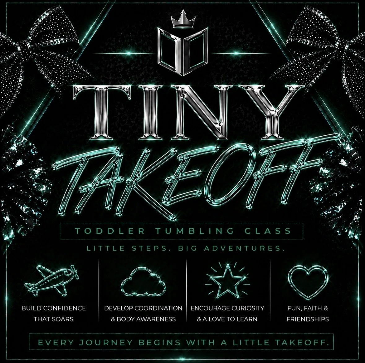 Tiny Takeoff (Toddler Tumbling Class) WEDNESDAY NIGHTS 6:30-7:00pm