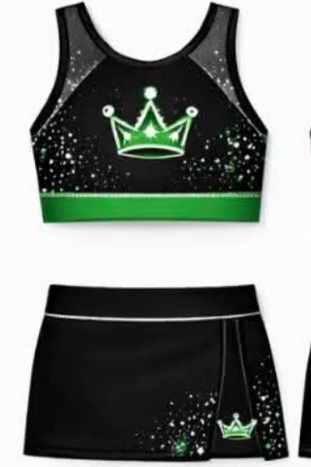 Black Split Skort Practice SET