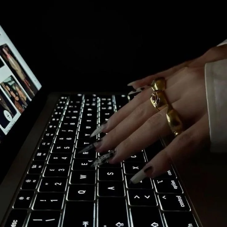 Bianca, founder of Blue Space, designing a custom Squarespace website for a service business
