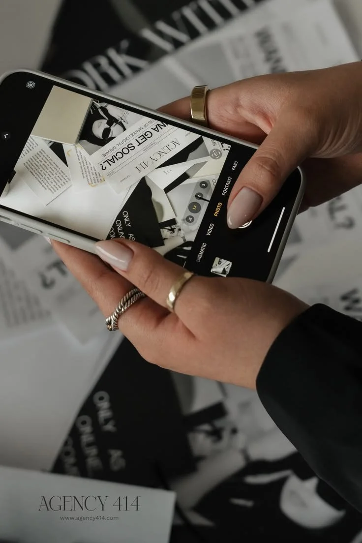 Designing branded social content and brand assets for a beauty service business