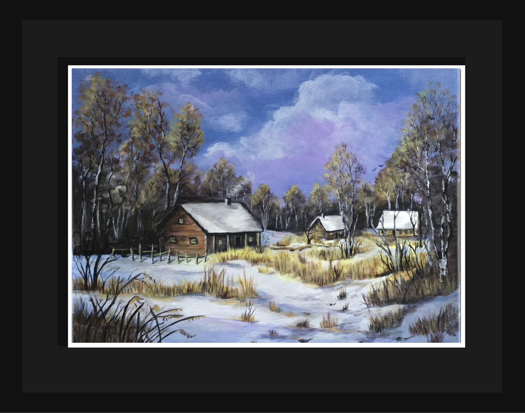 NW Winter Glow Homestead 14x11 framed.png