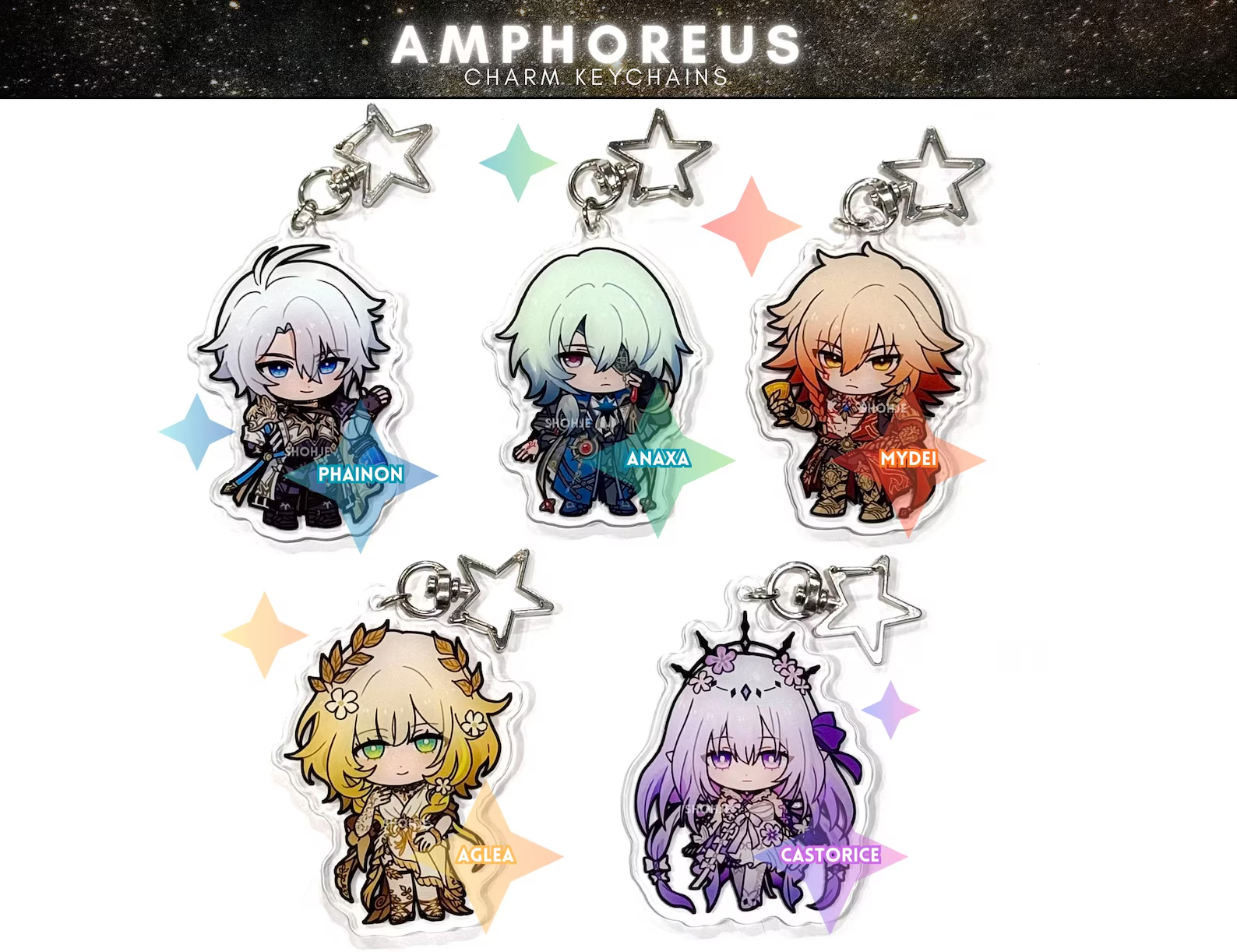 HSR | Honkai Star Rail: Amphoreus | Keychain Charms