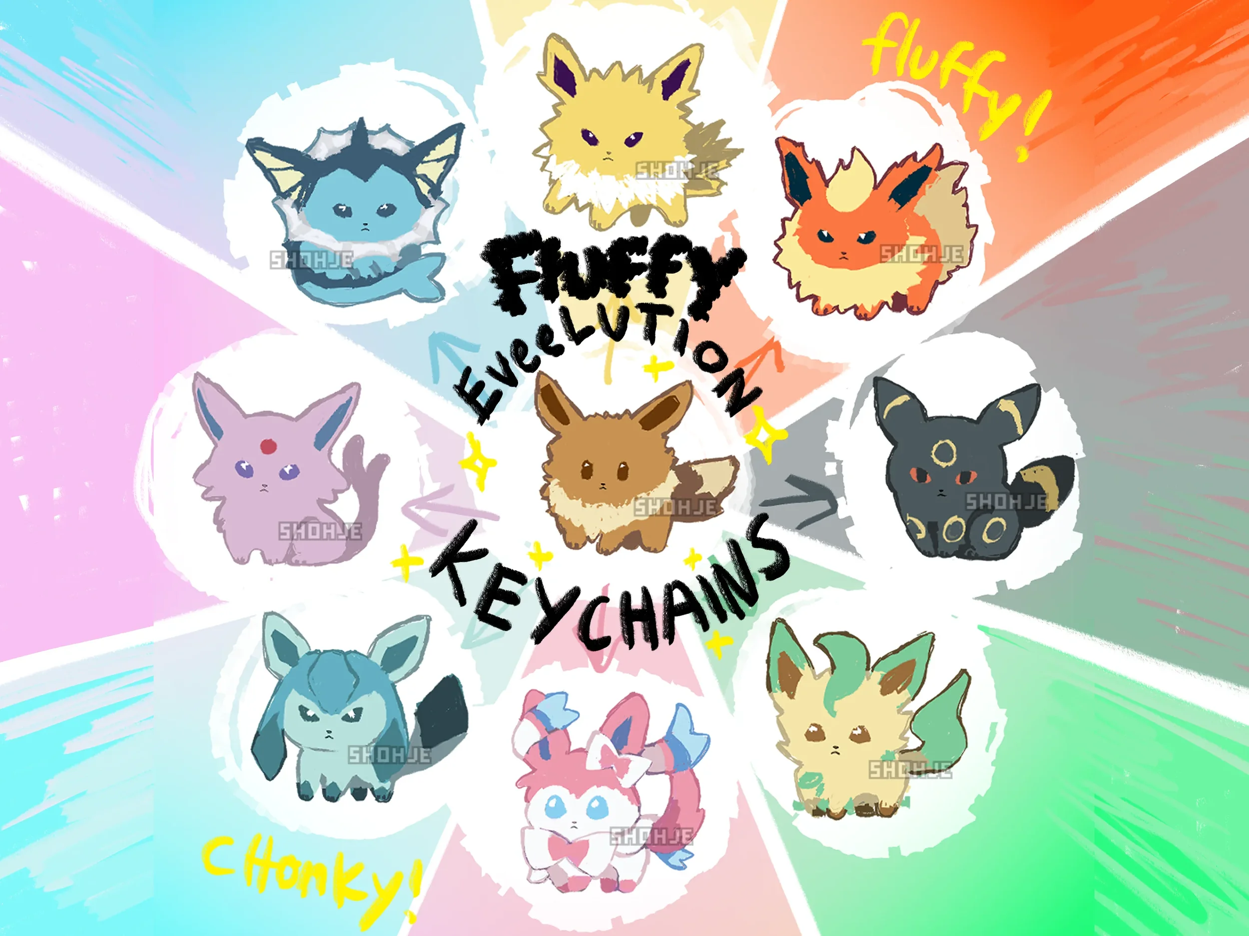 EEVEELUTION | Keychain Charms