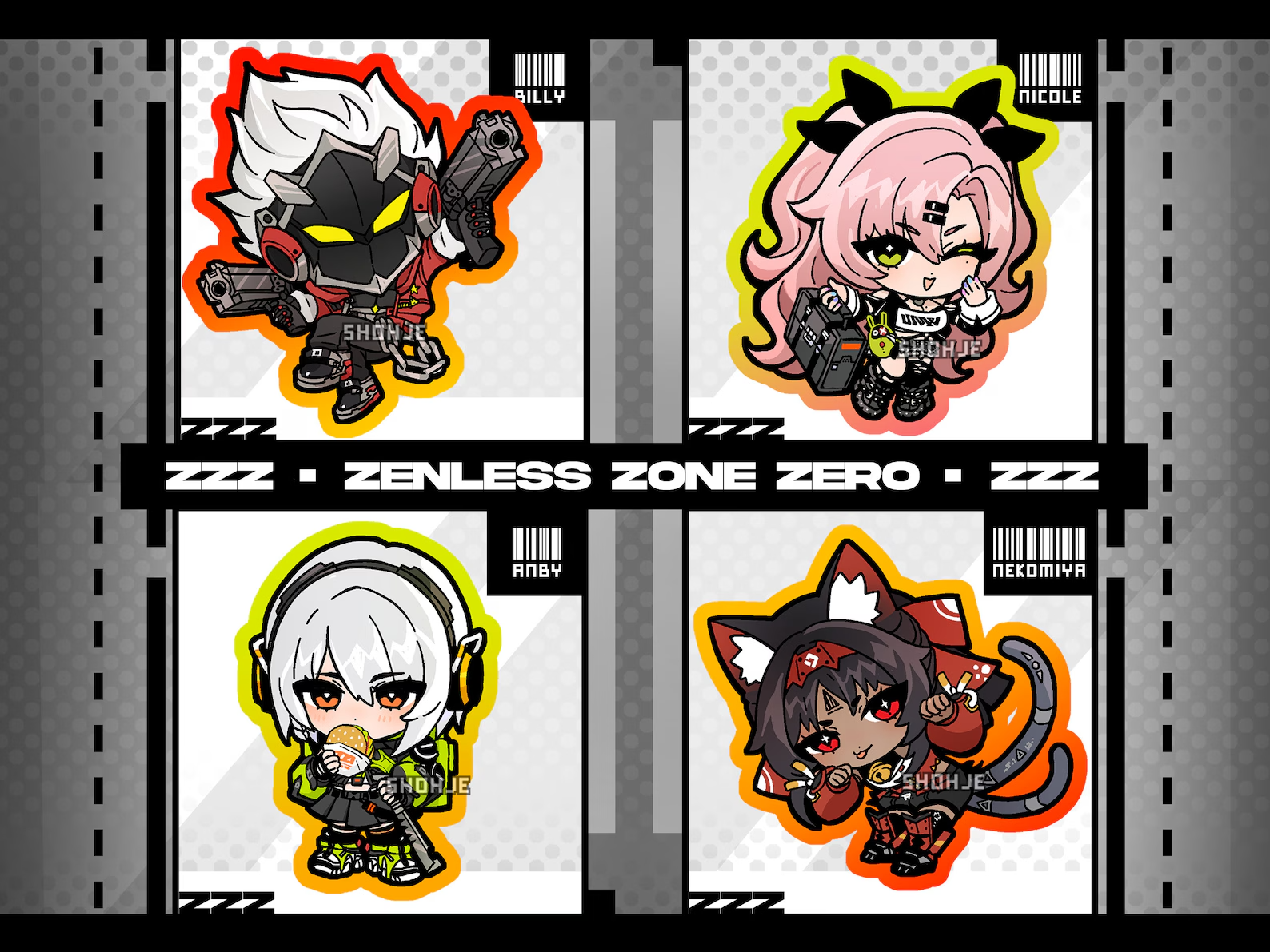 ZZZ | Zenless Zone Zero: Cunning Hares Gentle House Keychain Charms