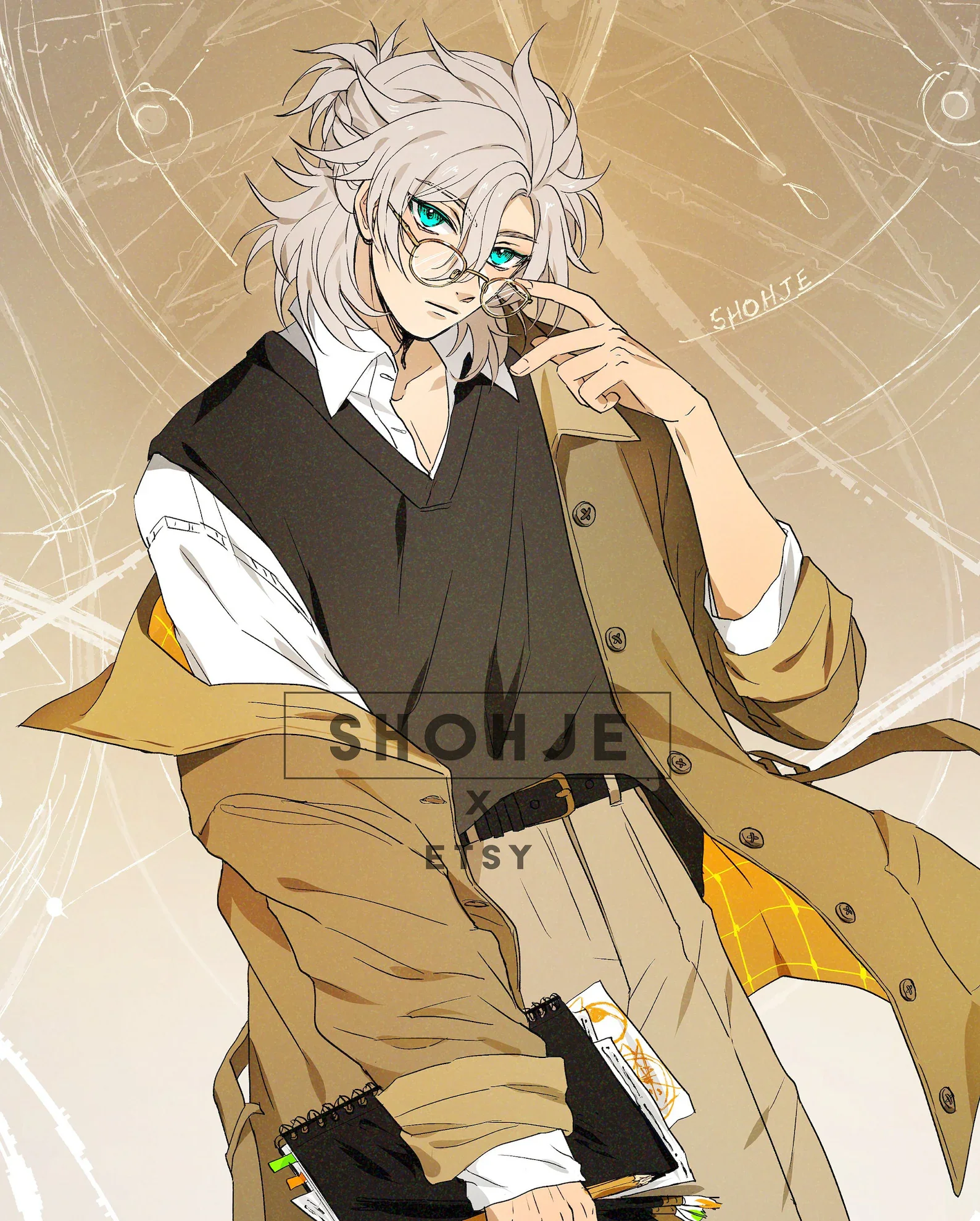 GENSHIN IMPACT | Albedo | Modern Fashion Print