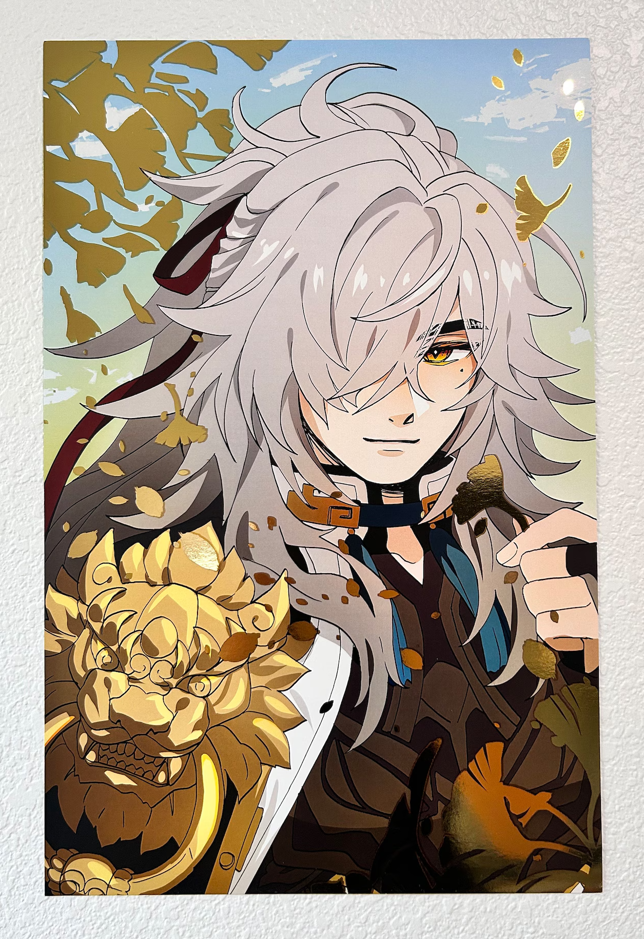 HONKAI Star Rail - jing yuan - 11x17 gold foil print (fan art merch)