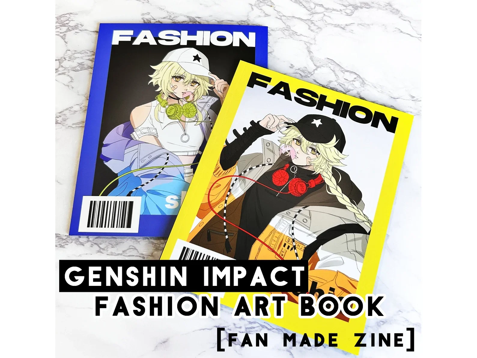 GENSHIN IMPACT ZINE - fashion art book zine / 68 pages (fan art)