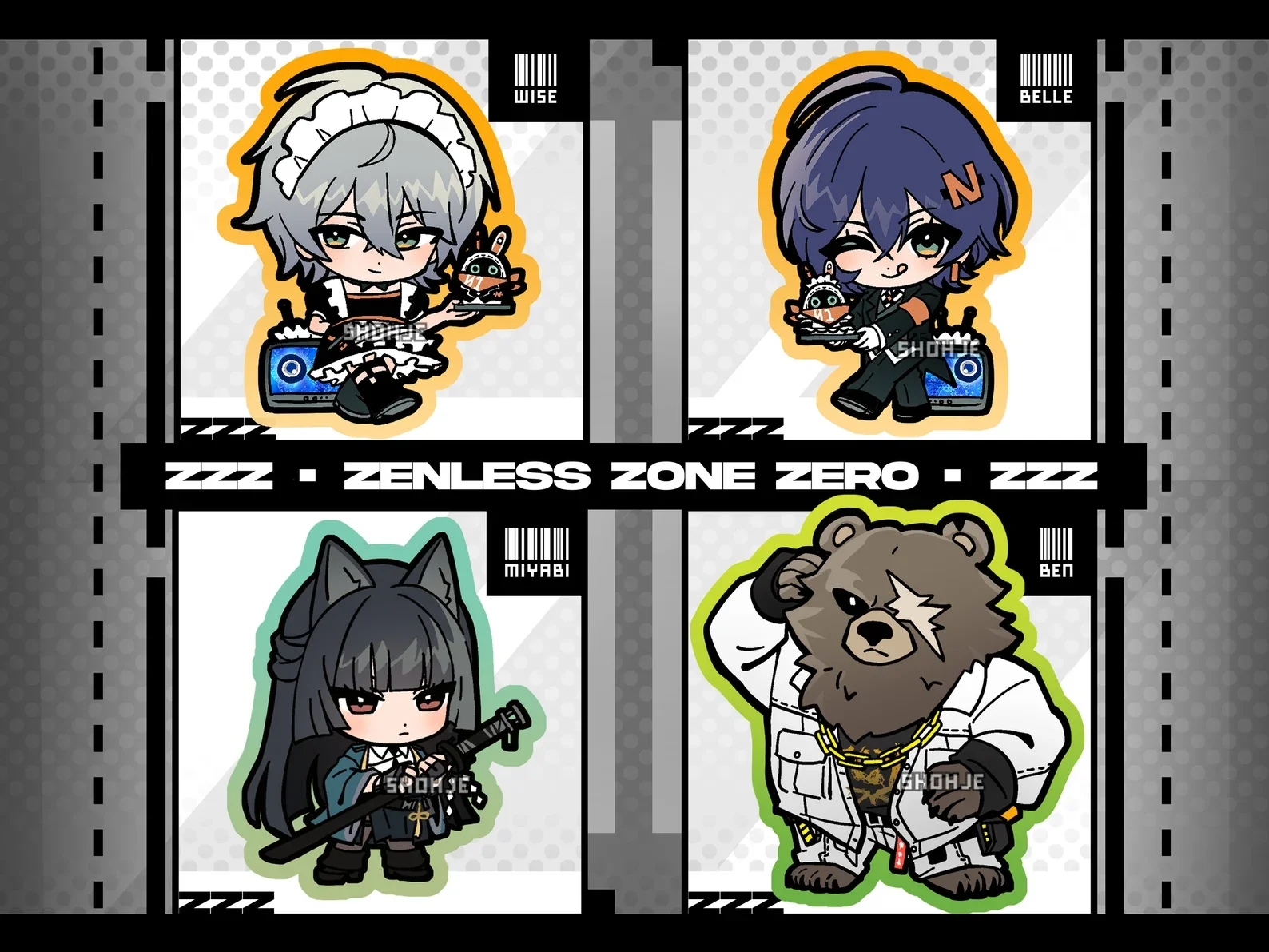 ZZZ | Zenless Zone Zero: Keychain Charms