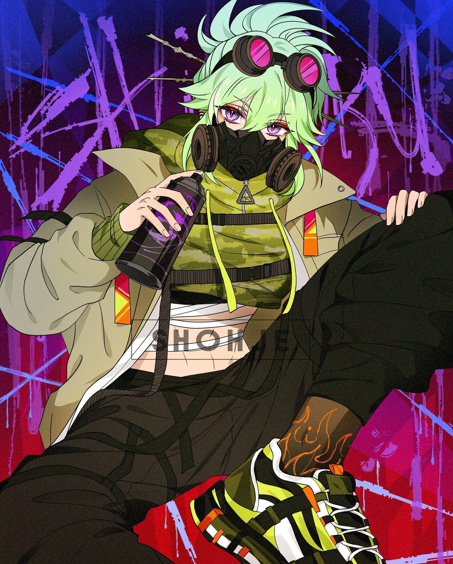 GENSHIN IMPACT | Shinobu | Modern Fashion Print