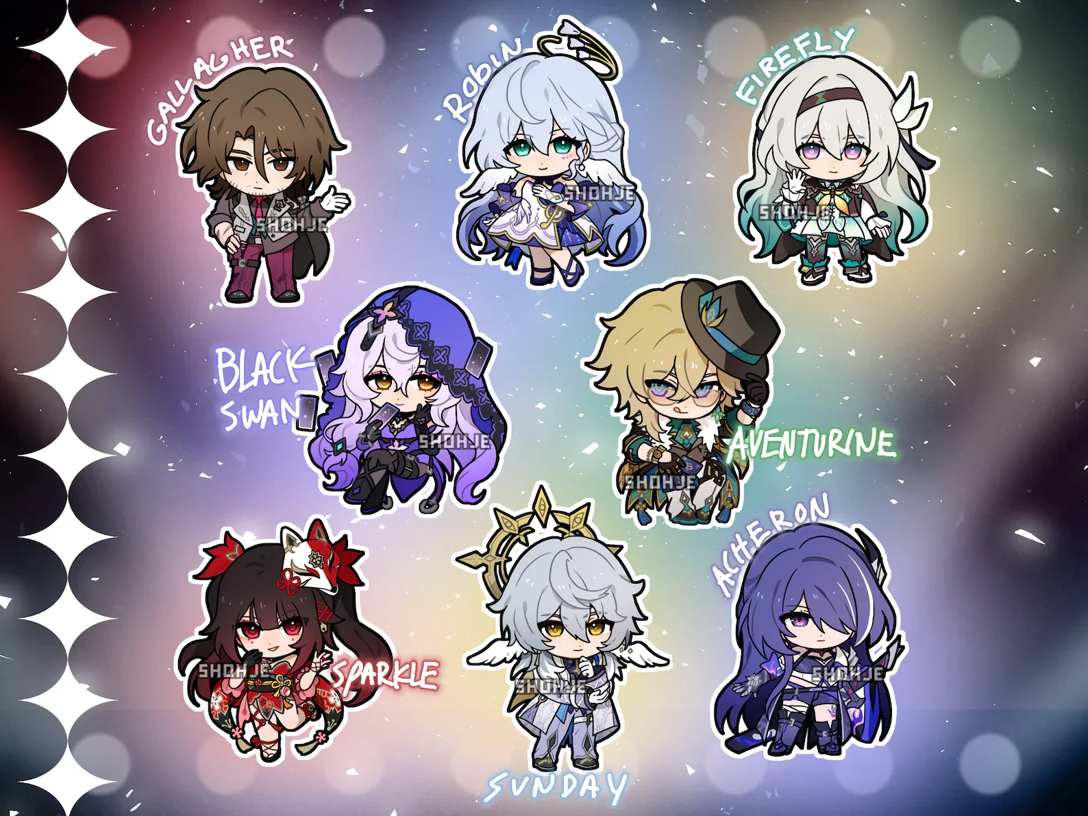 HSR | Honkai Star Rail: Penacony | Keychain Charms