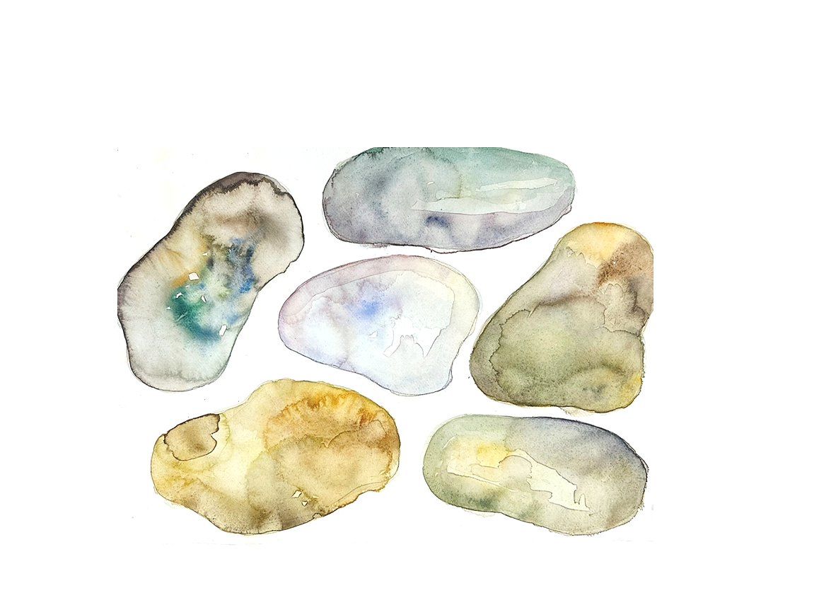 Organic Structures  
Watercolour painting
42 × 60 cm
2025

A study of organic form expressed through fluid watercolour layers and soft, natural gradients.