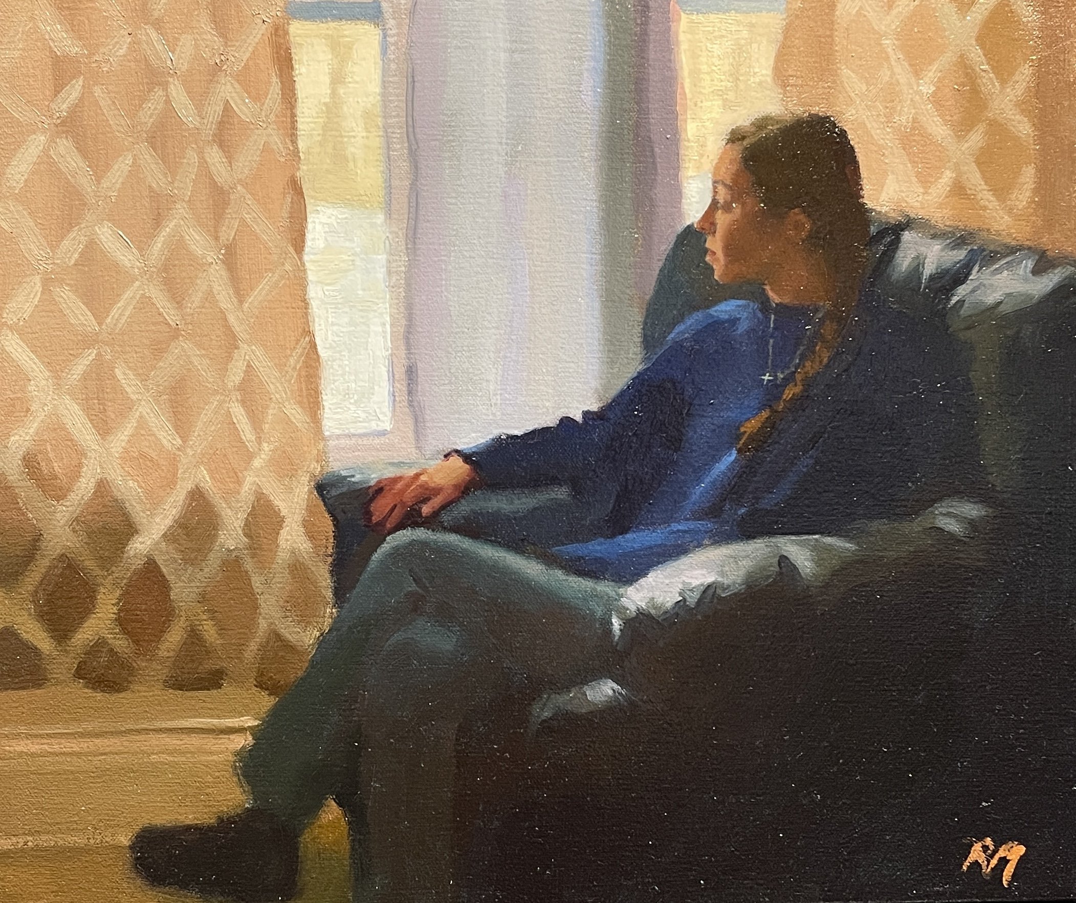 "Gallery House Girls - Elizabeth," 10x12, canvas, $170