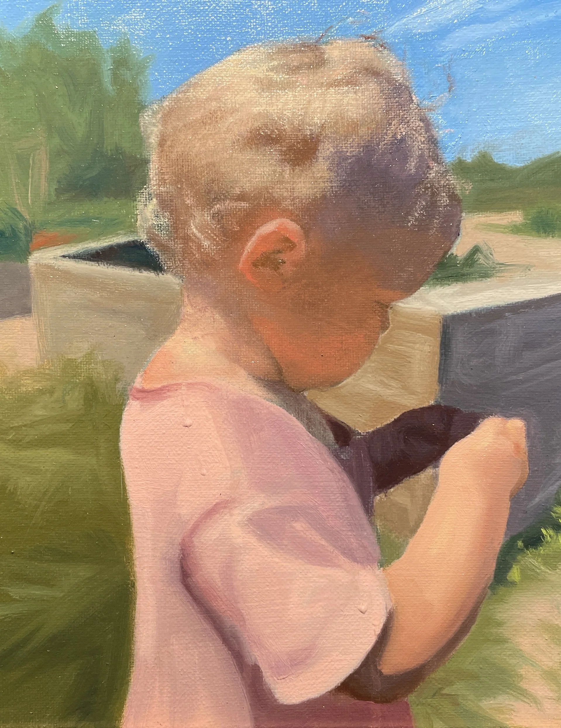 "Sweet Julia," 8x10, canvas, NFS