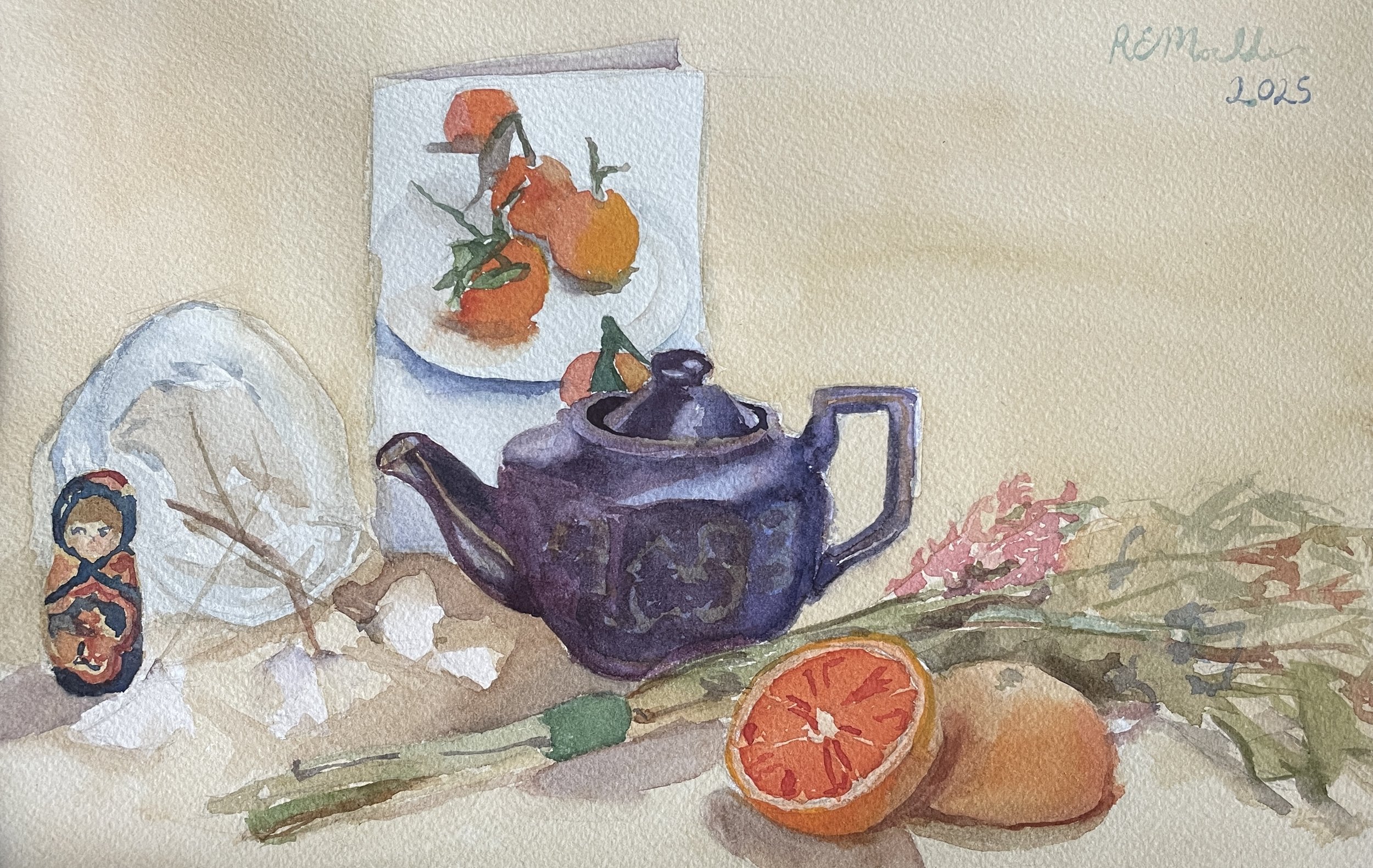"Oriental Still Life,"

8x12,

$100