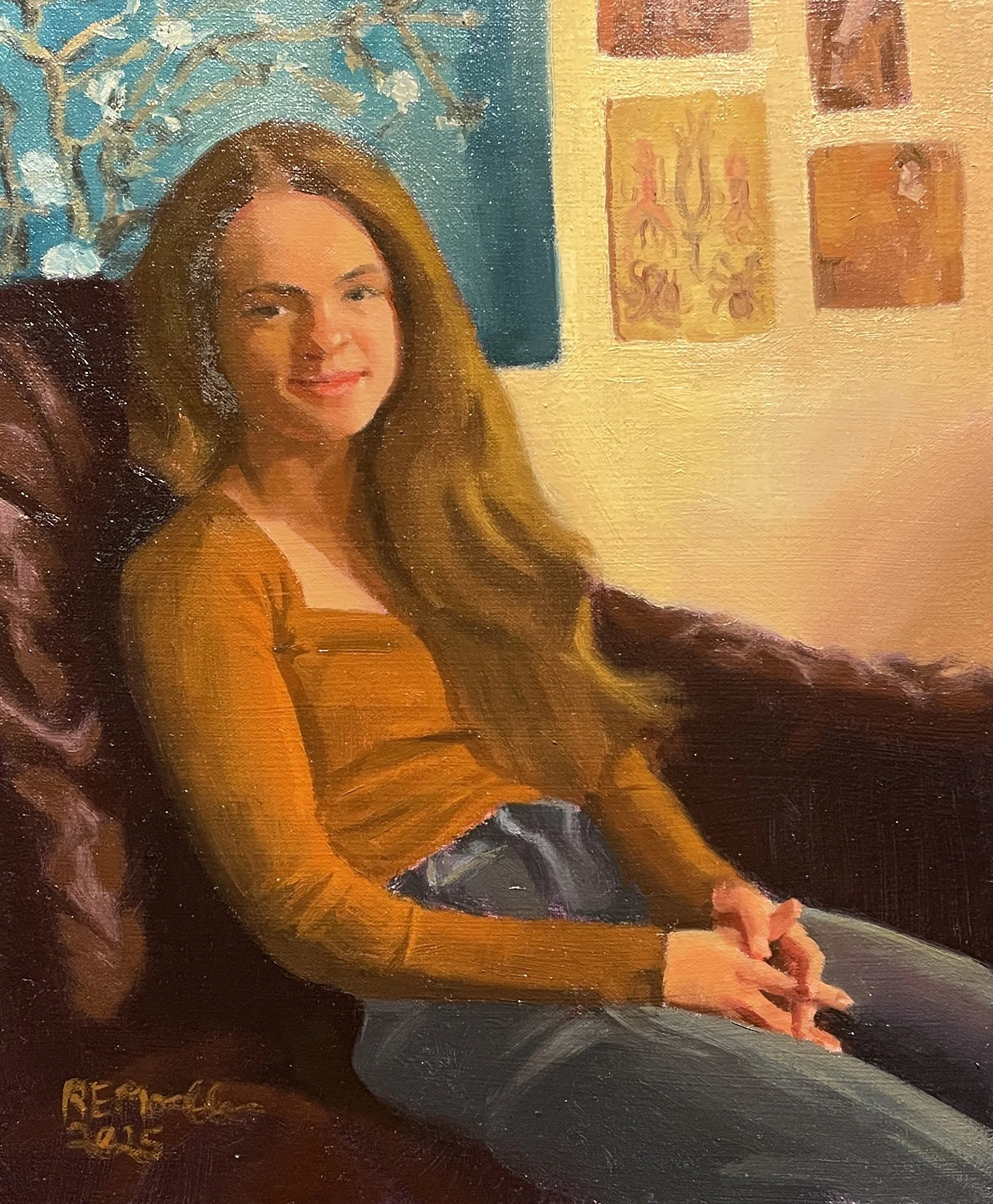 "Gallery House Girls - Abby," 10x12, canvas, $170