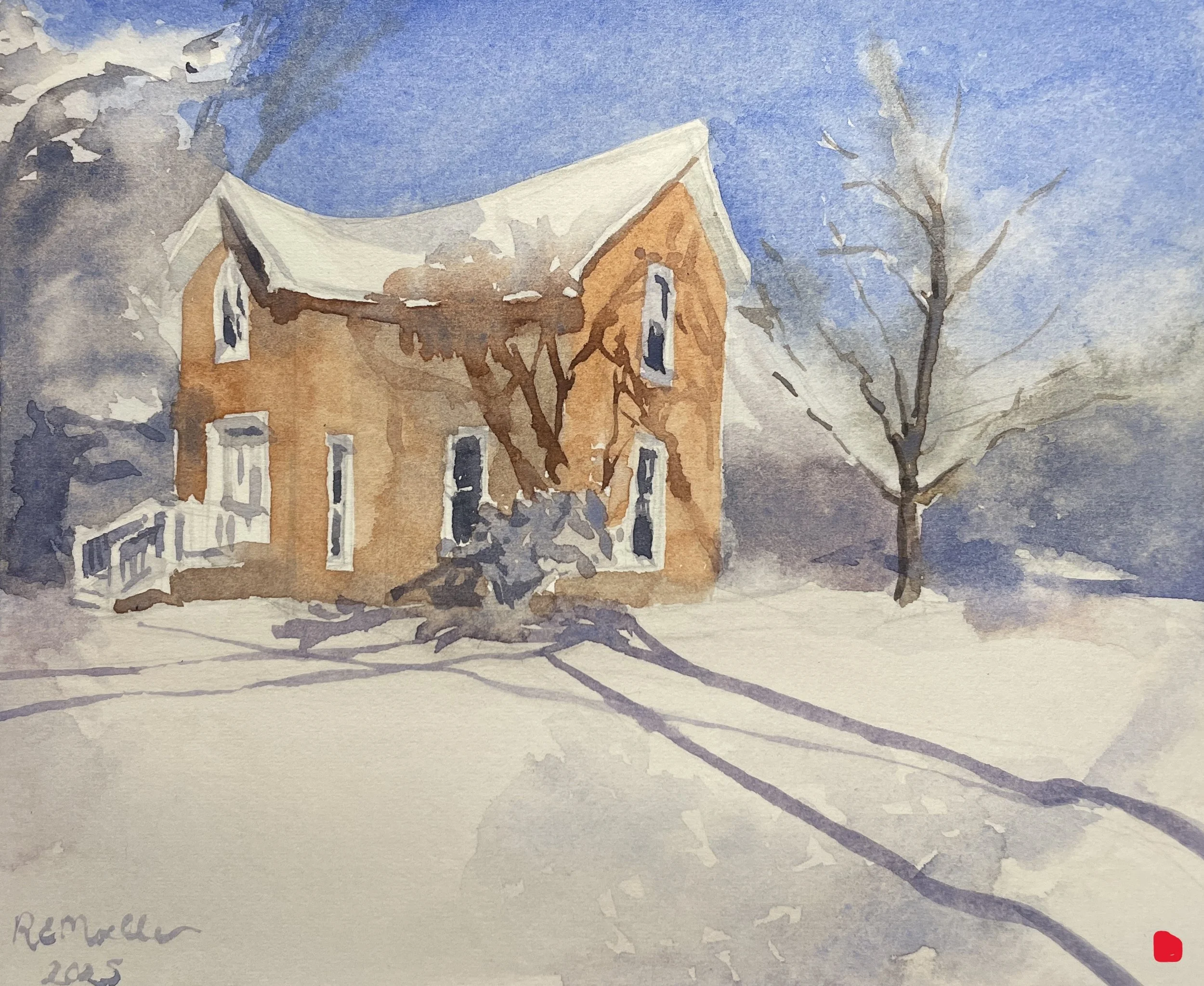 "Barb's House," 6x8, SOLD