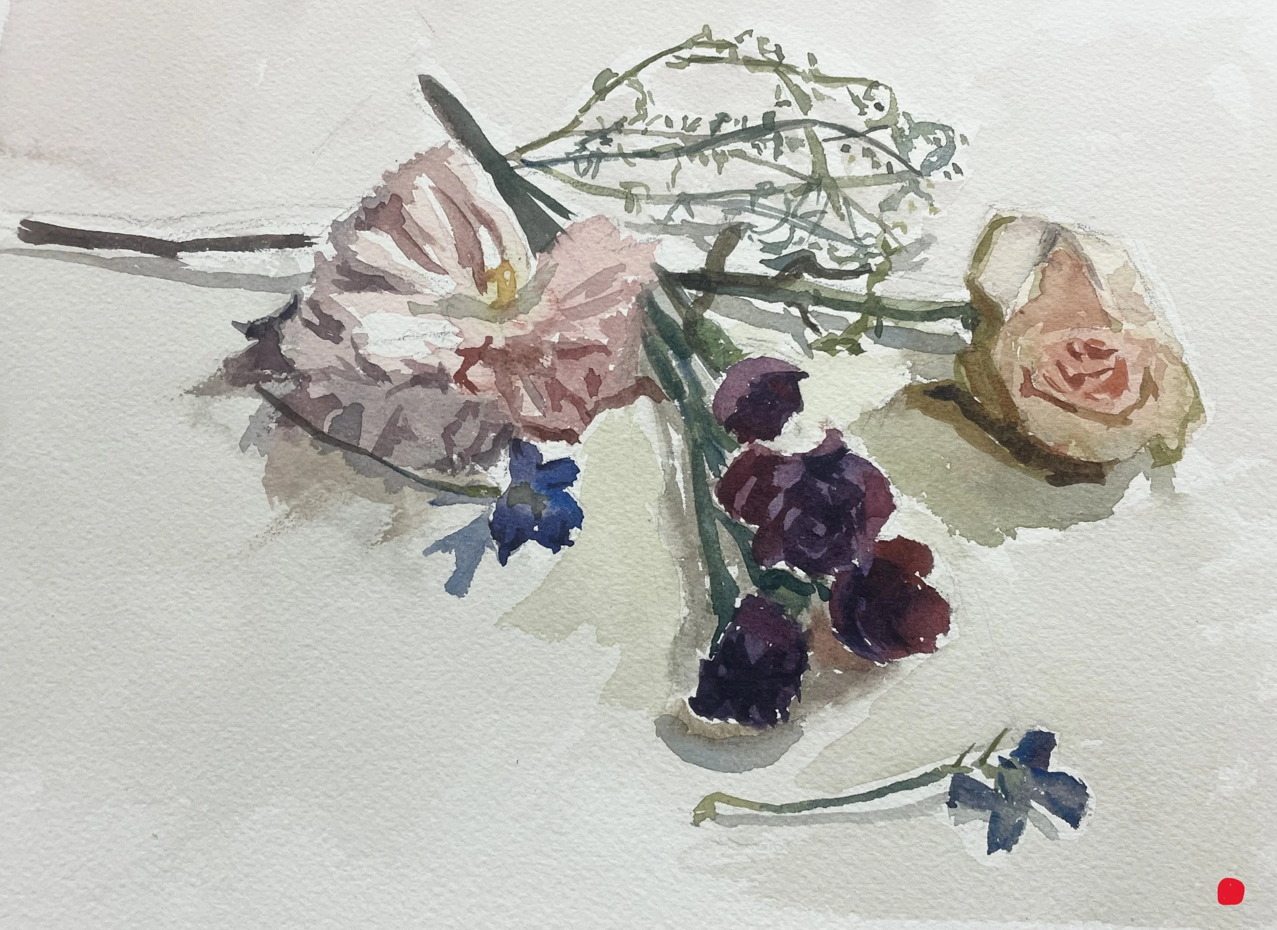 "Organic Still Life - Flowers," 8x10, SOLD