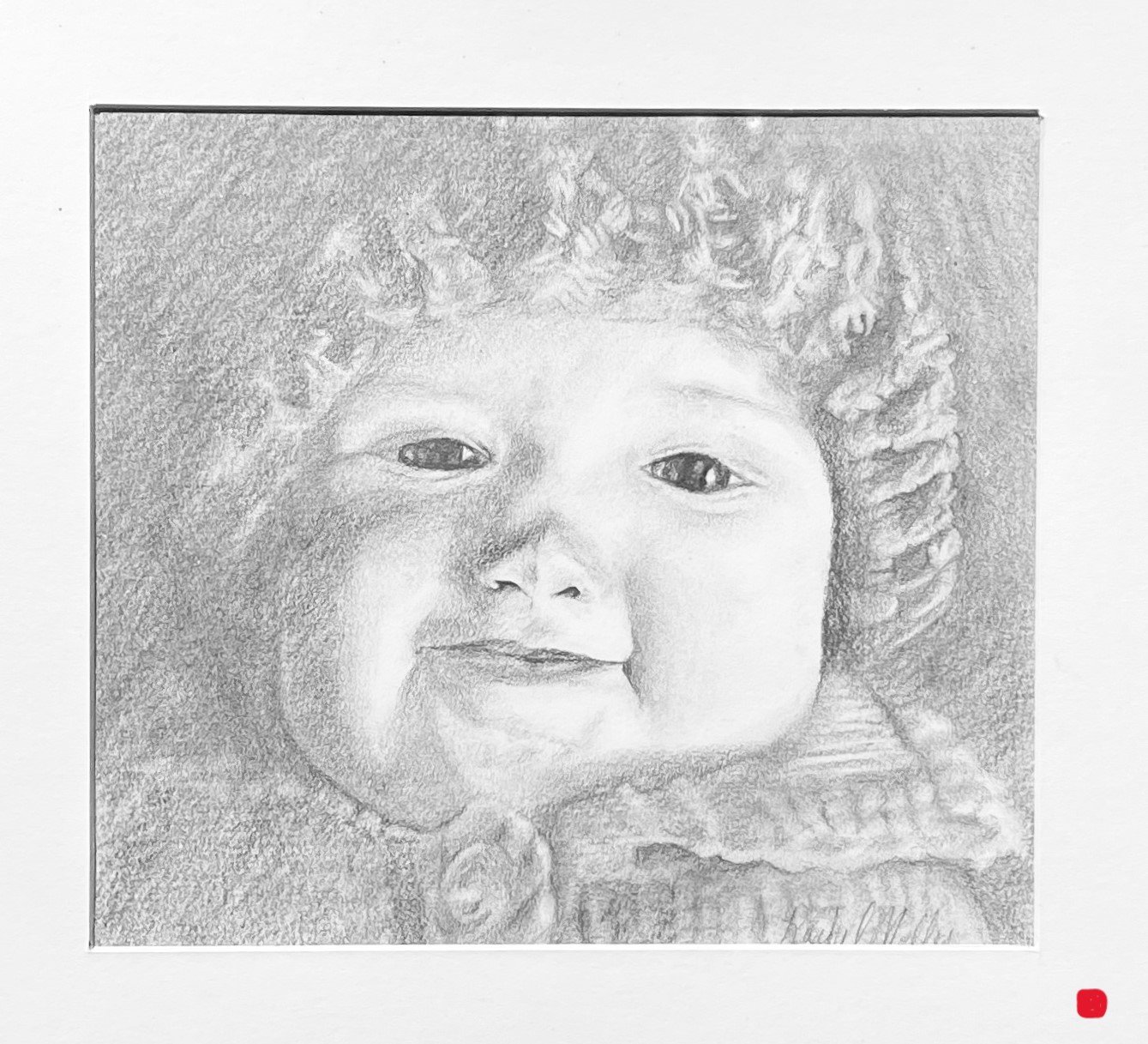 "Baby Julia," 10x12, graphite, SOLD
