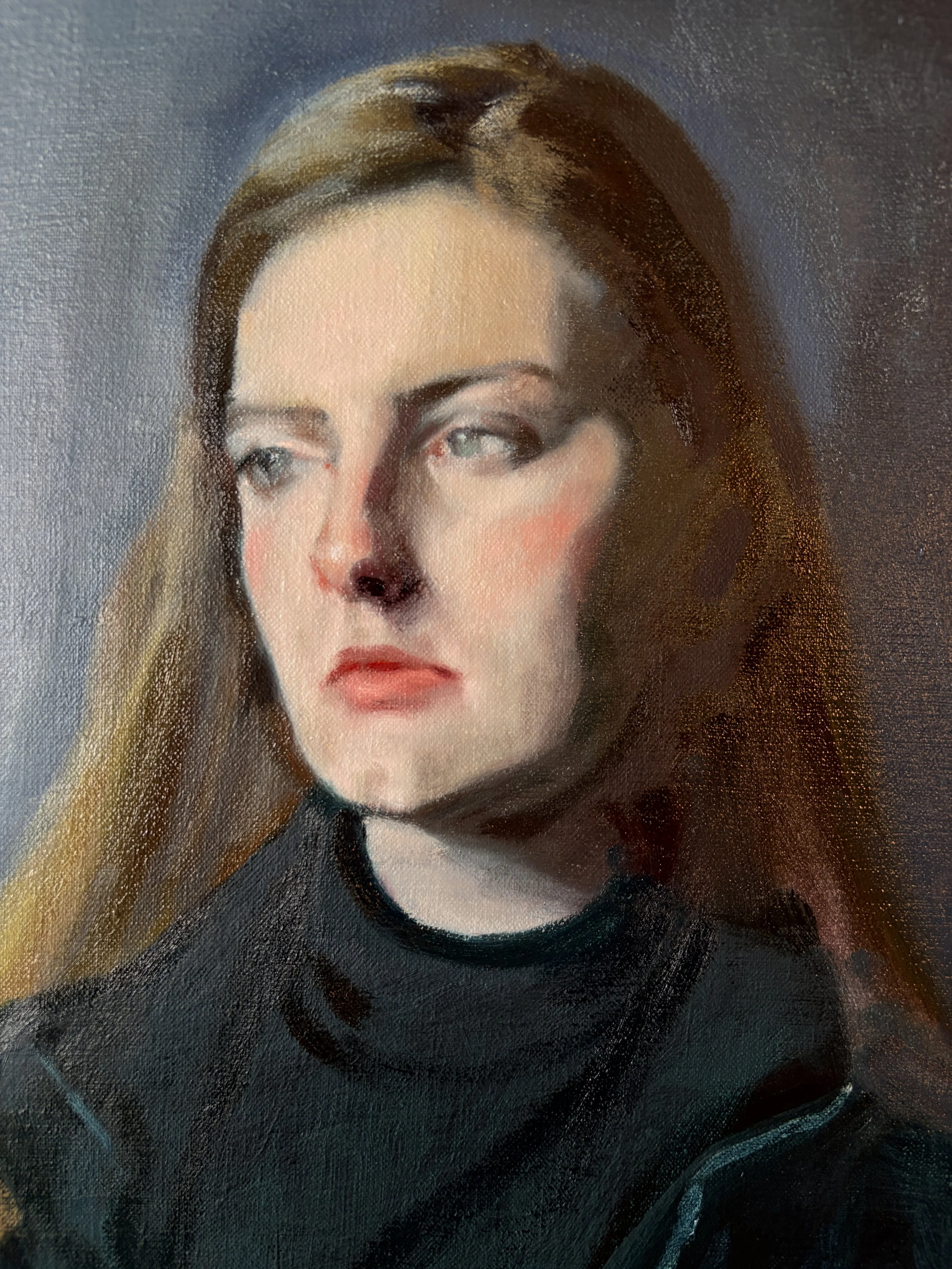 "Margaret," 10x12, oil on canvas, NFS
